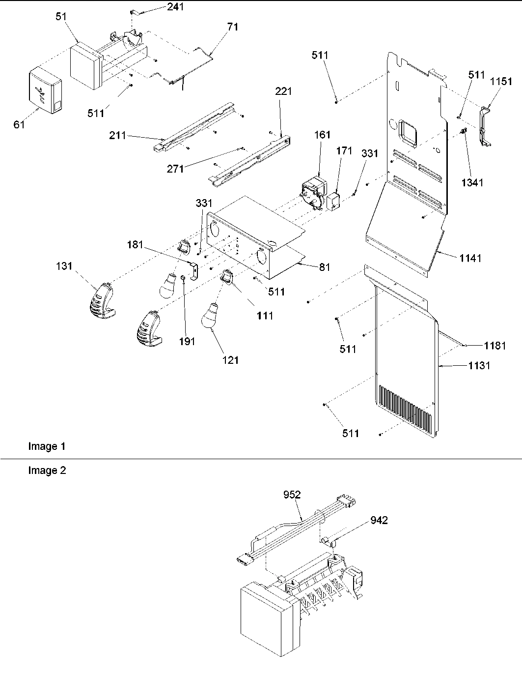 01 - AUGER MOTOR/ ICE MAKER