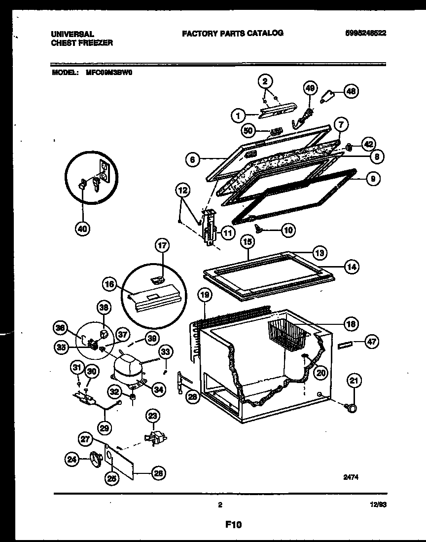 02 - CHEST FREEZER PARTS