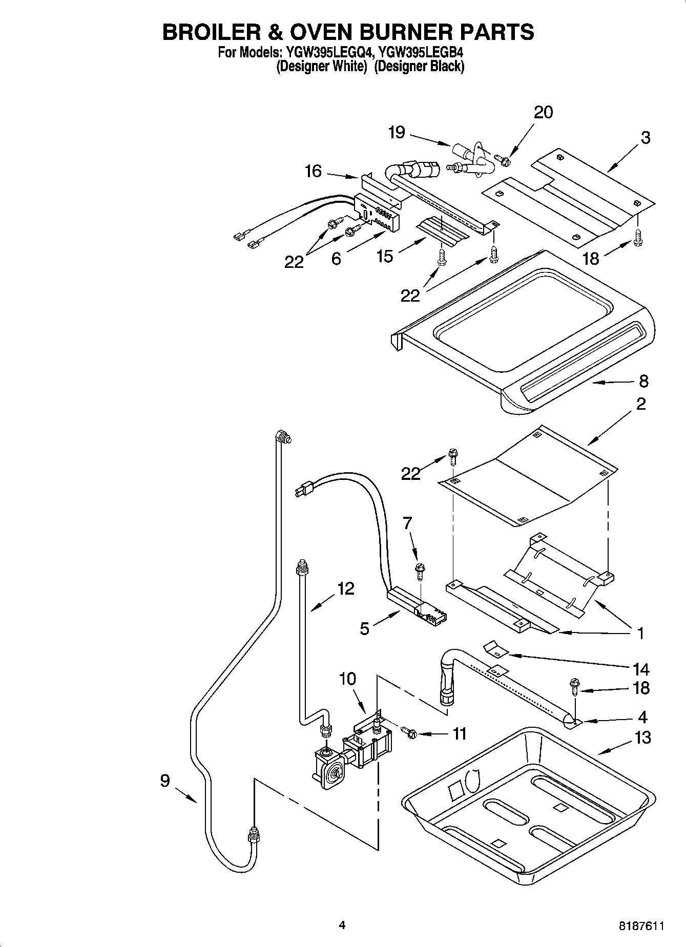 04 - BROILER & OVEN BURNER PARTS