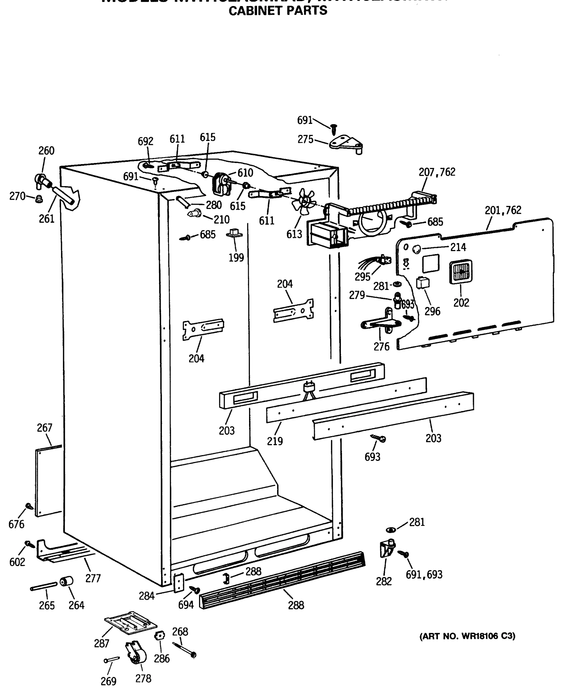 CABINET PARTS