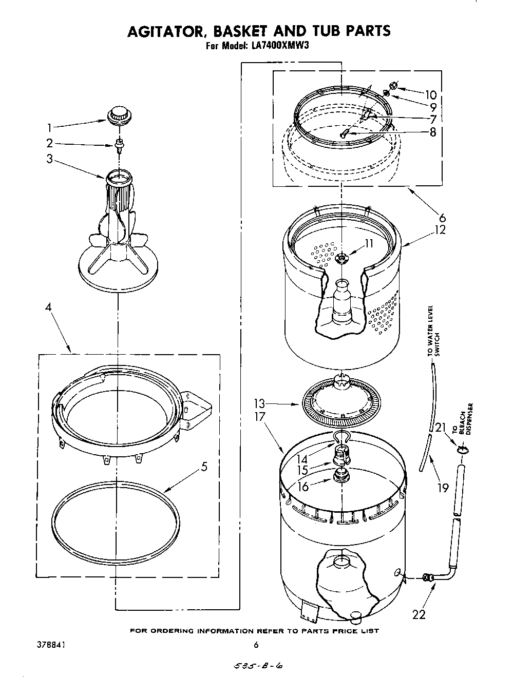 04 - AGITATOR, BASKET, AND TUB