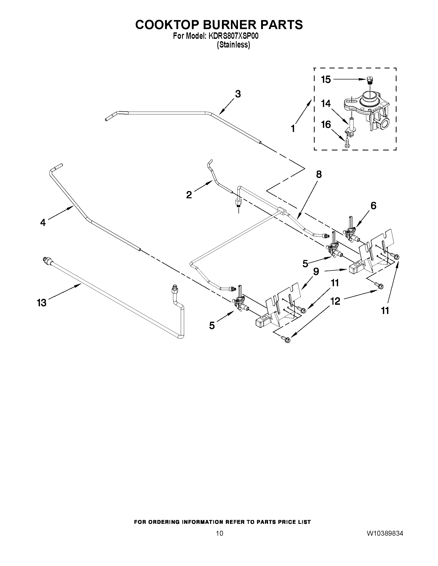 07 - COOKTOP BURNER PARTS
