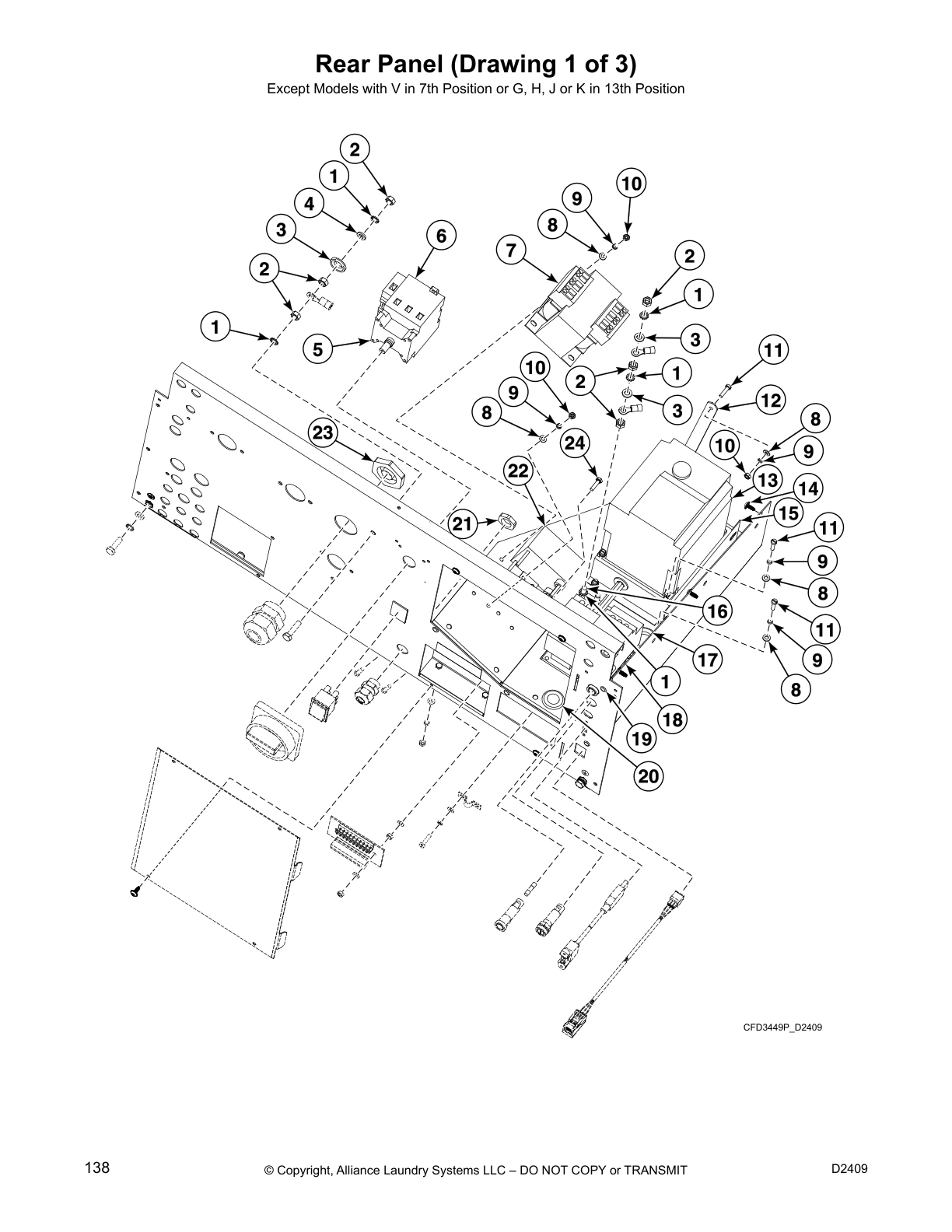 Rear Panel (Drawing 1 of 3)