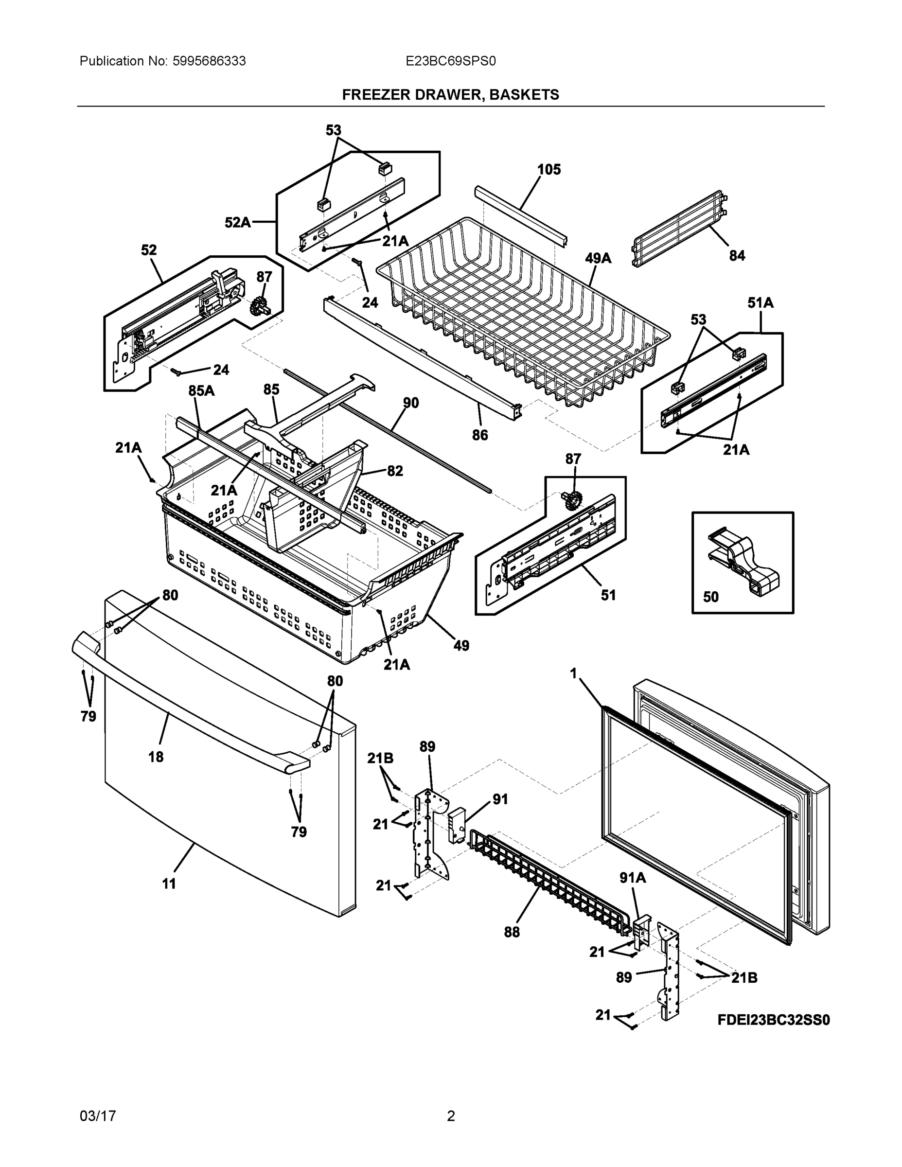 02 - FREEZER DRAWER, BASKETS