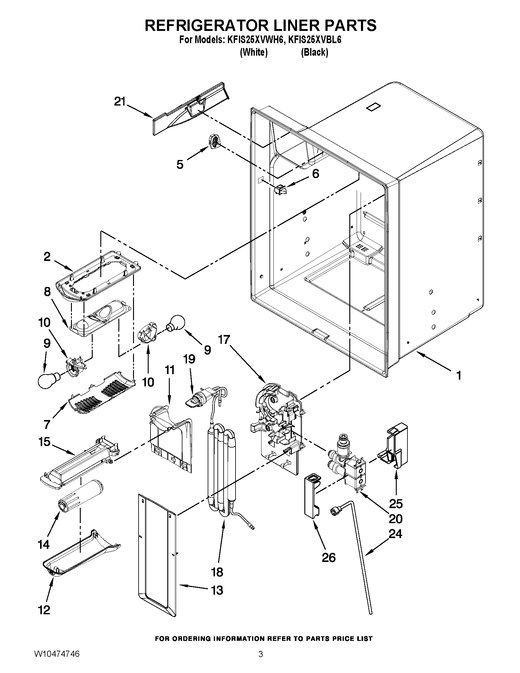 02 - REFRIGERATOR LINER PARTS