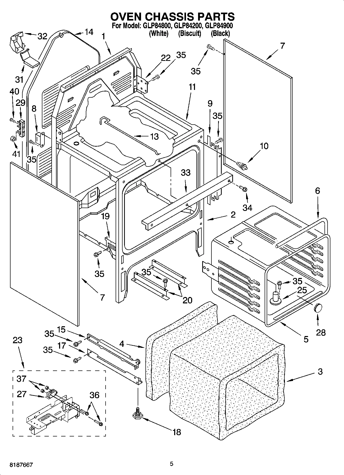 04 - OVEN CHASSIS PARTS