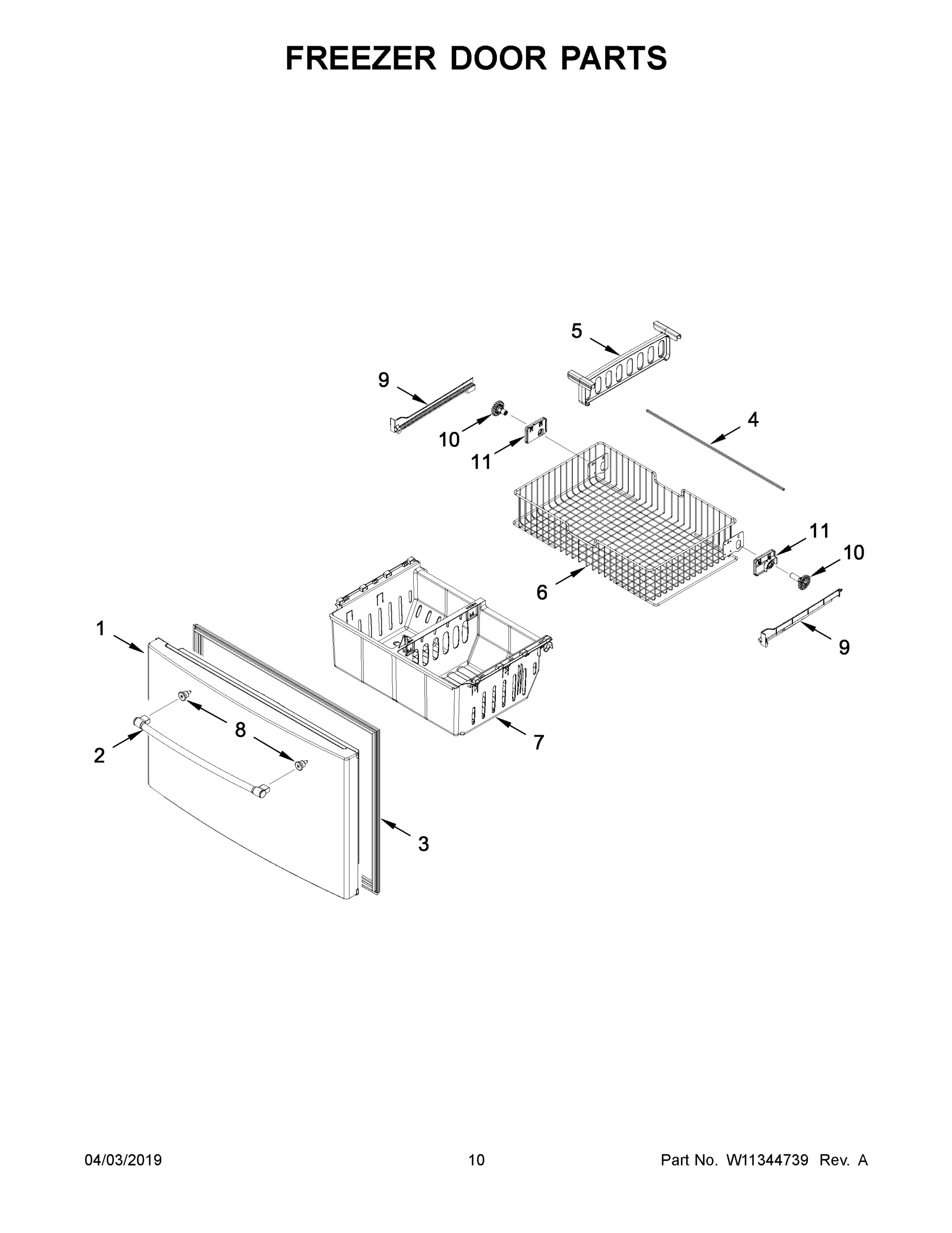 06 - FREEZER DOOR PARTS