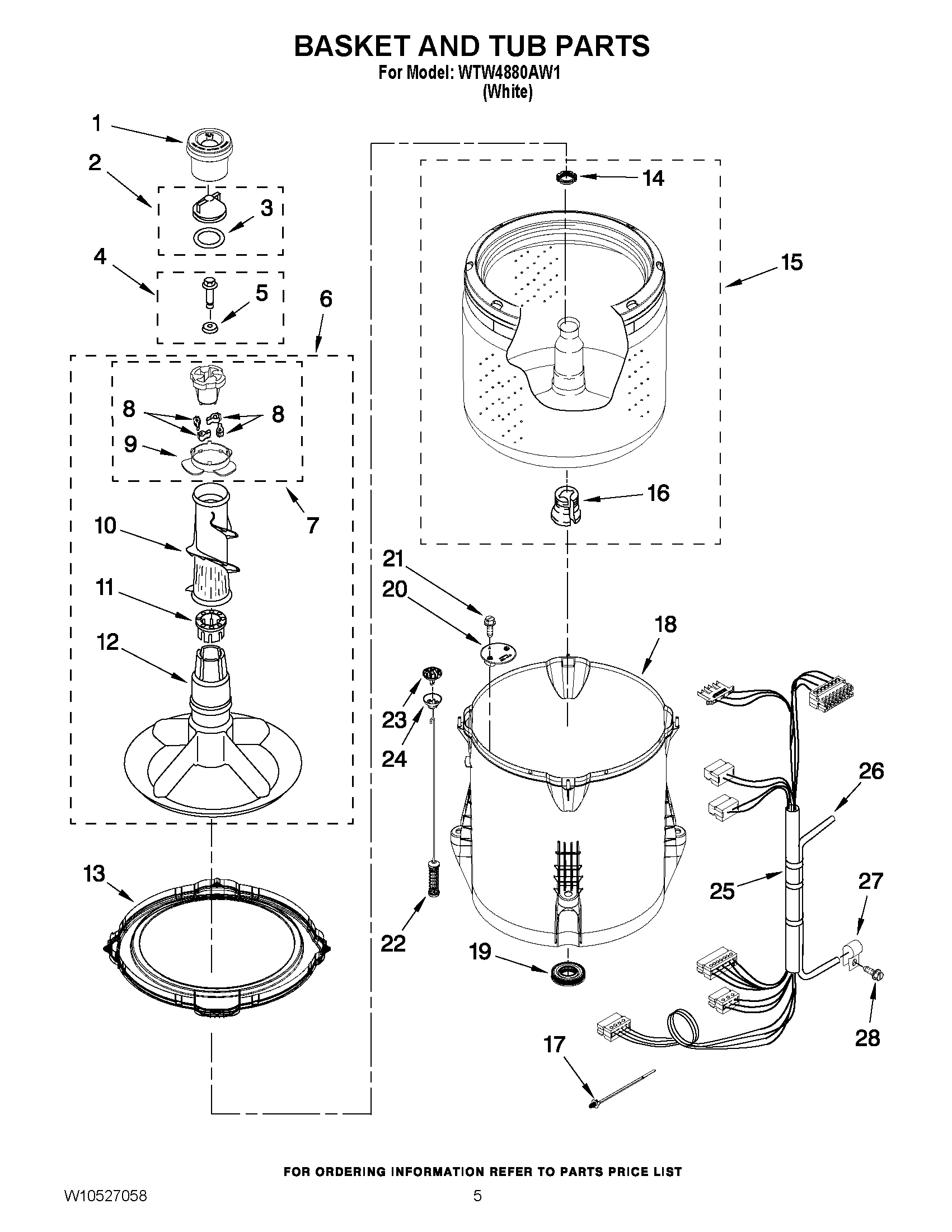 03 - BASKET AND TUB PARTS