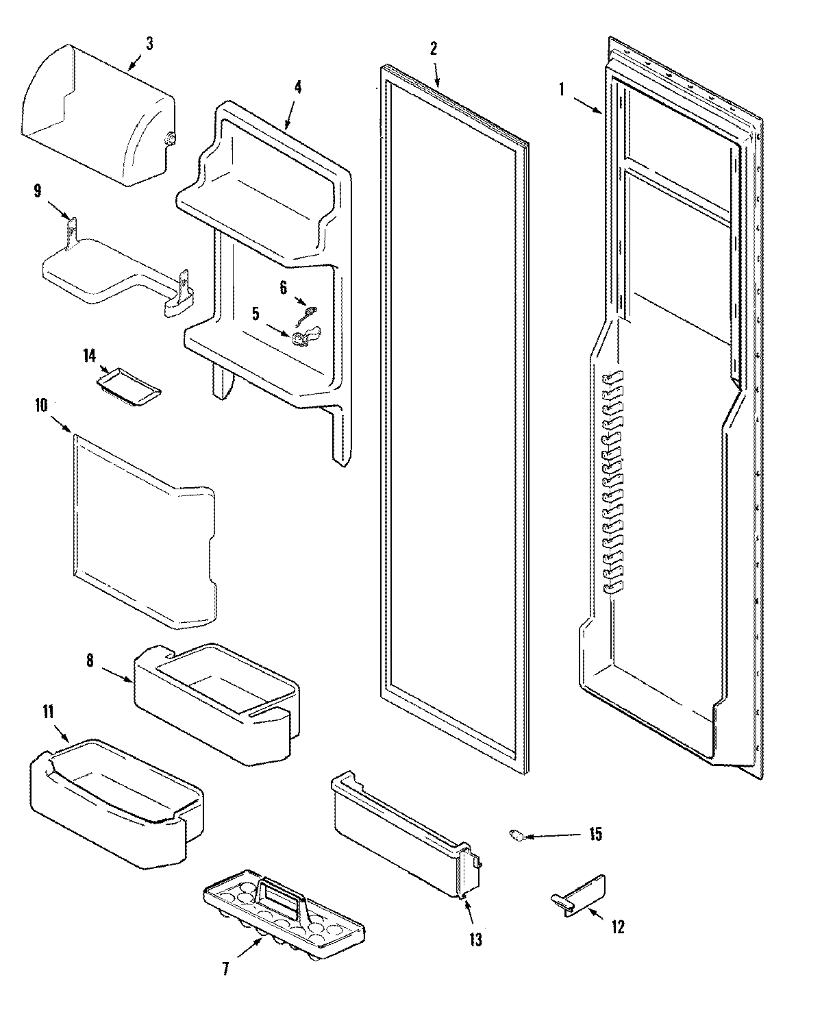 07 - FRESH FOOD INNER DOOR (BISQUE)