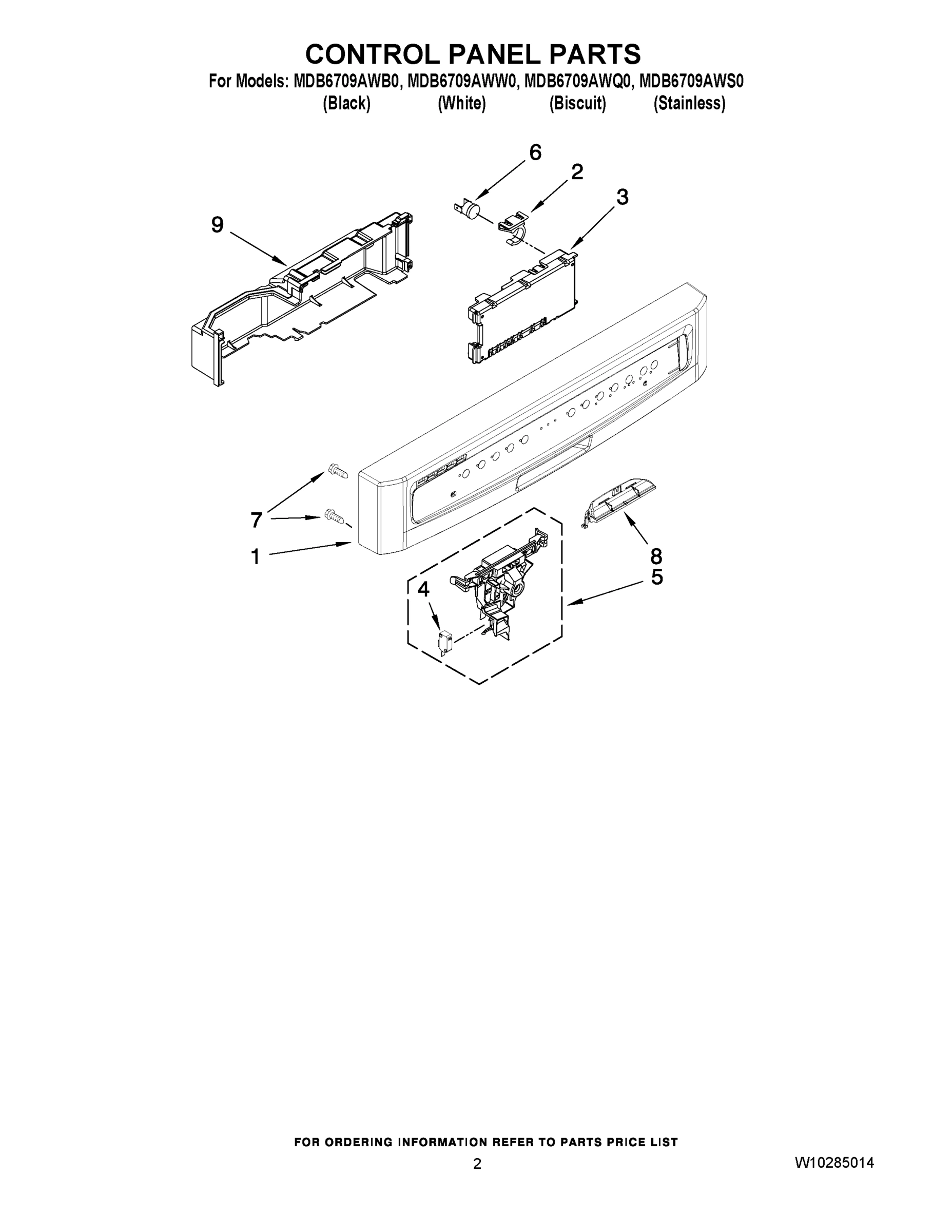 02 - CONTROL PANEL PARTS