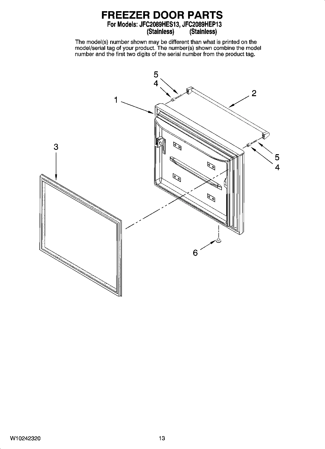 07 - FREEZER DOOR PARTS