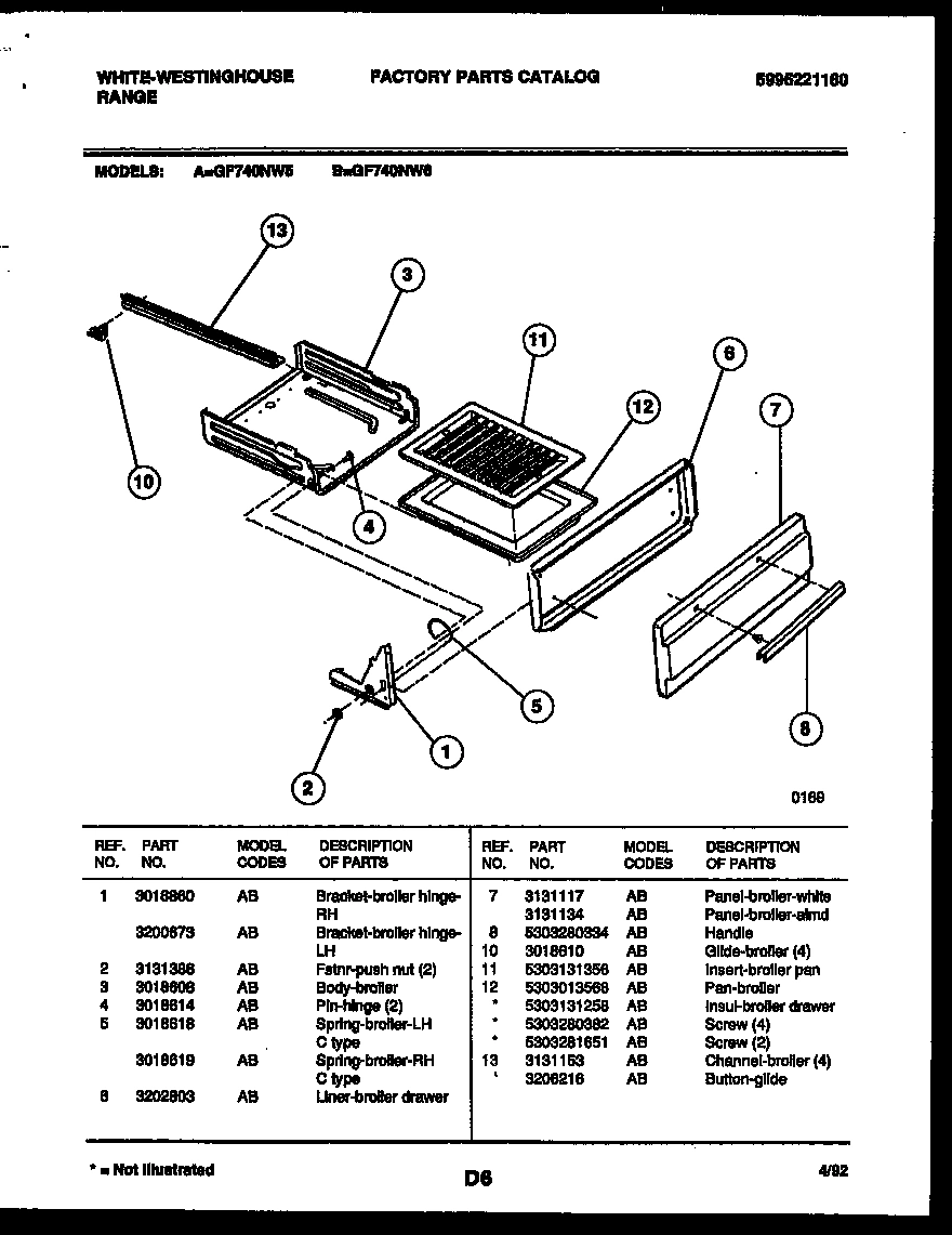 05 - BROILER DRAWER PARTS
