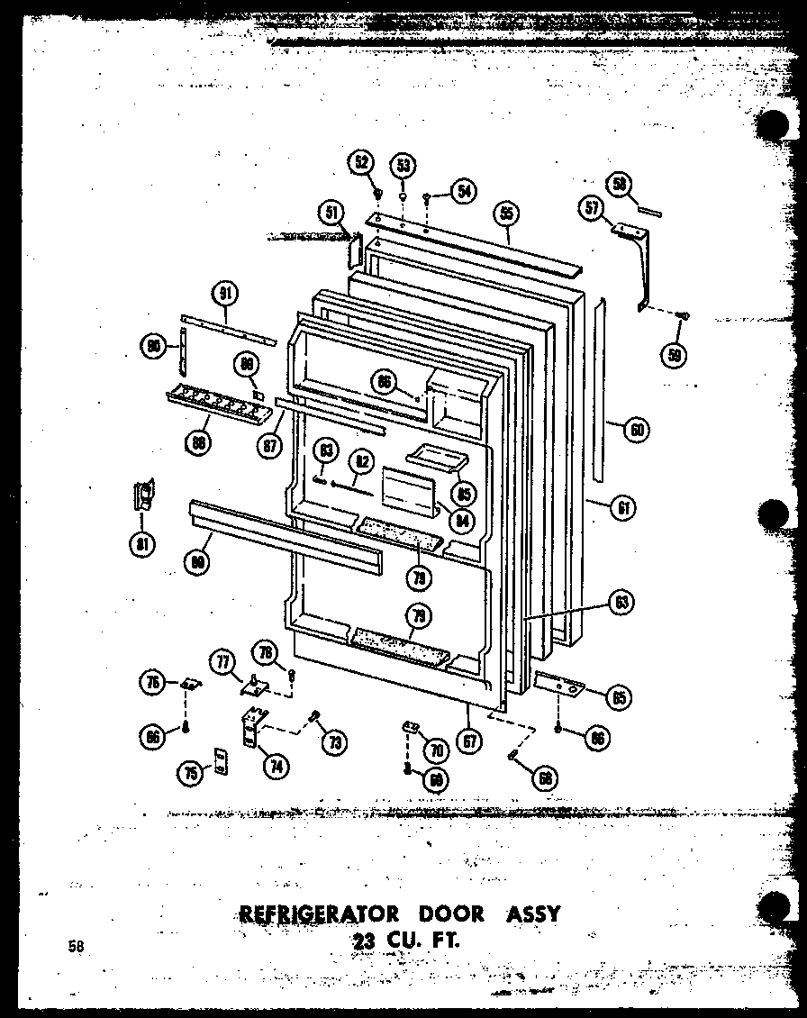 08 - REF DOOR ASSY 23 CU. FT.