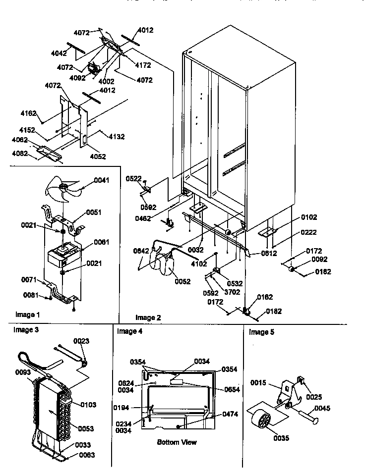 03 - DRAIN SYSTEM, ROLLERS, AND EVAP ASSY