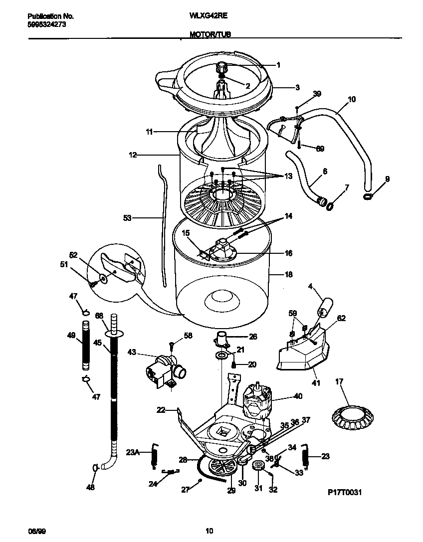 06 - P17T0031 WSHR MTR,HOSE