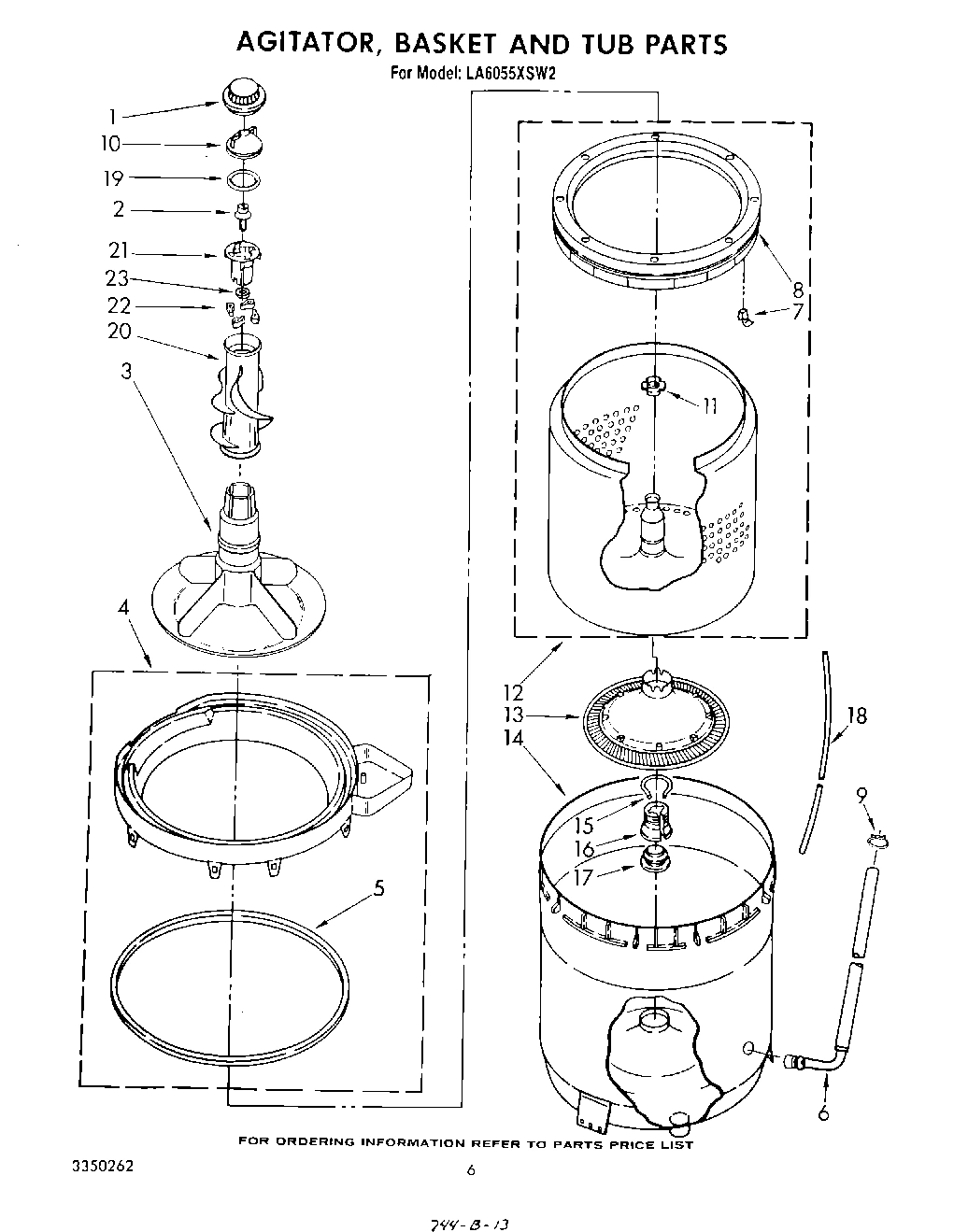 04 - AGITATOR, BASKET AND TUB
