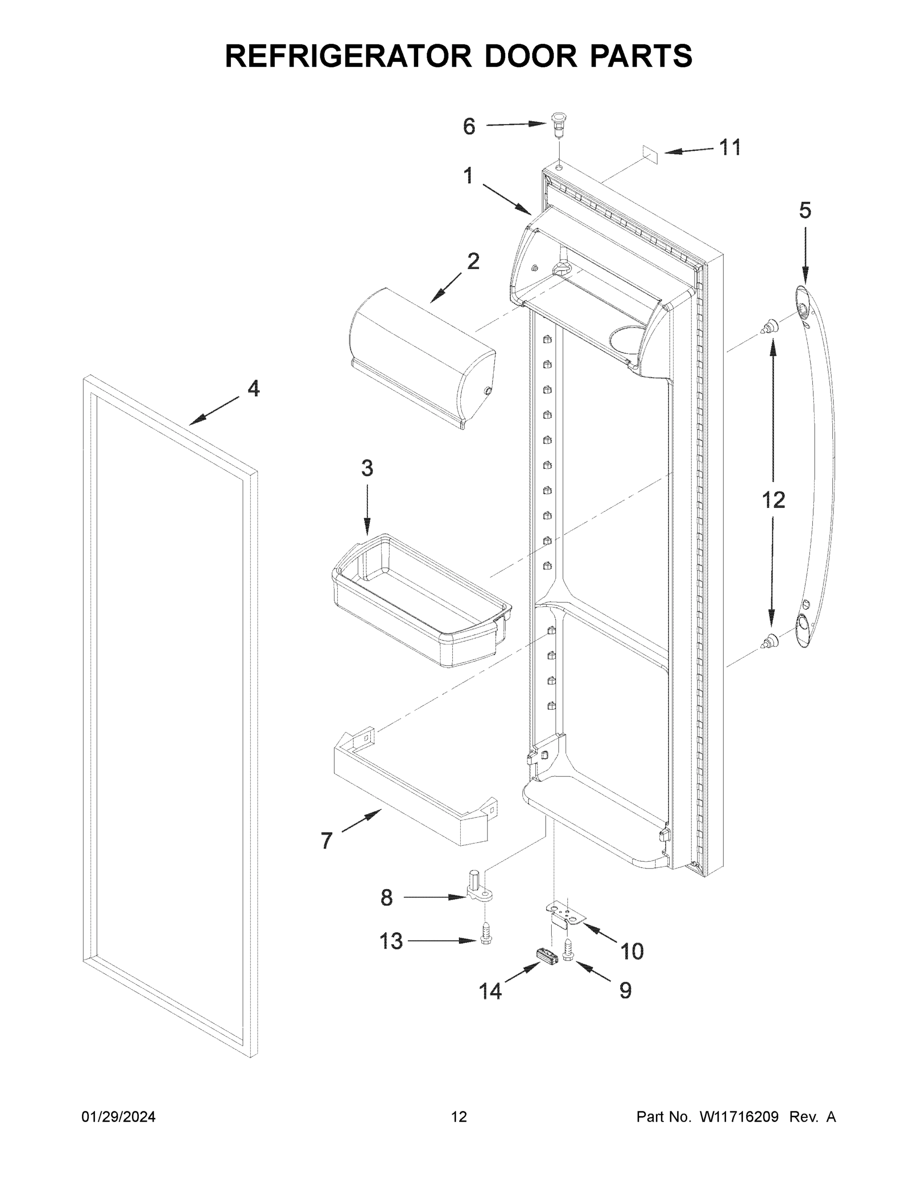 07 - REFRIGERATOR DOOR PARTS