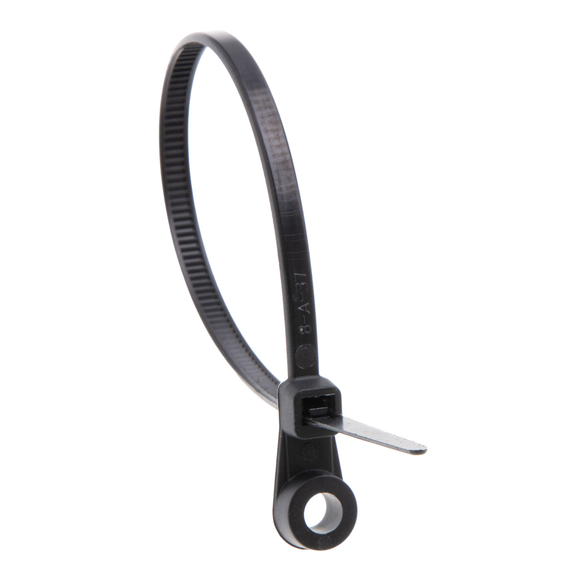 ACT 7” Medium Mounting Hole Zip Ties – Black, 1000 Pack With Cable Holes, ACT5000B