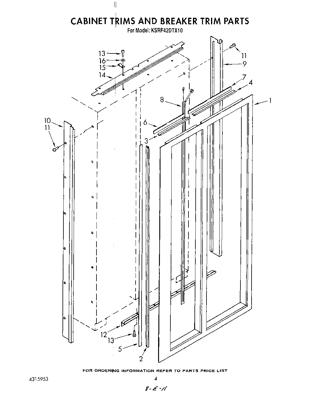 03 - CABINET TRIMS AND BREAKER TRIM