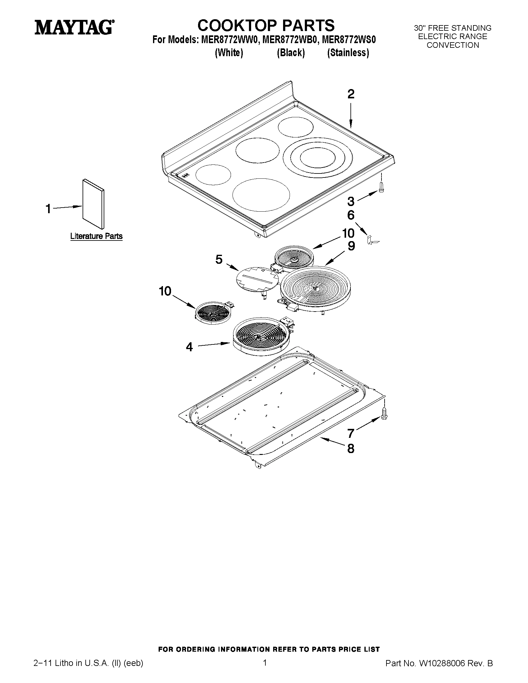 01 - COOKTOP PARTS