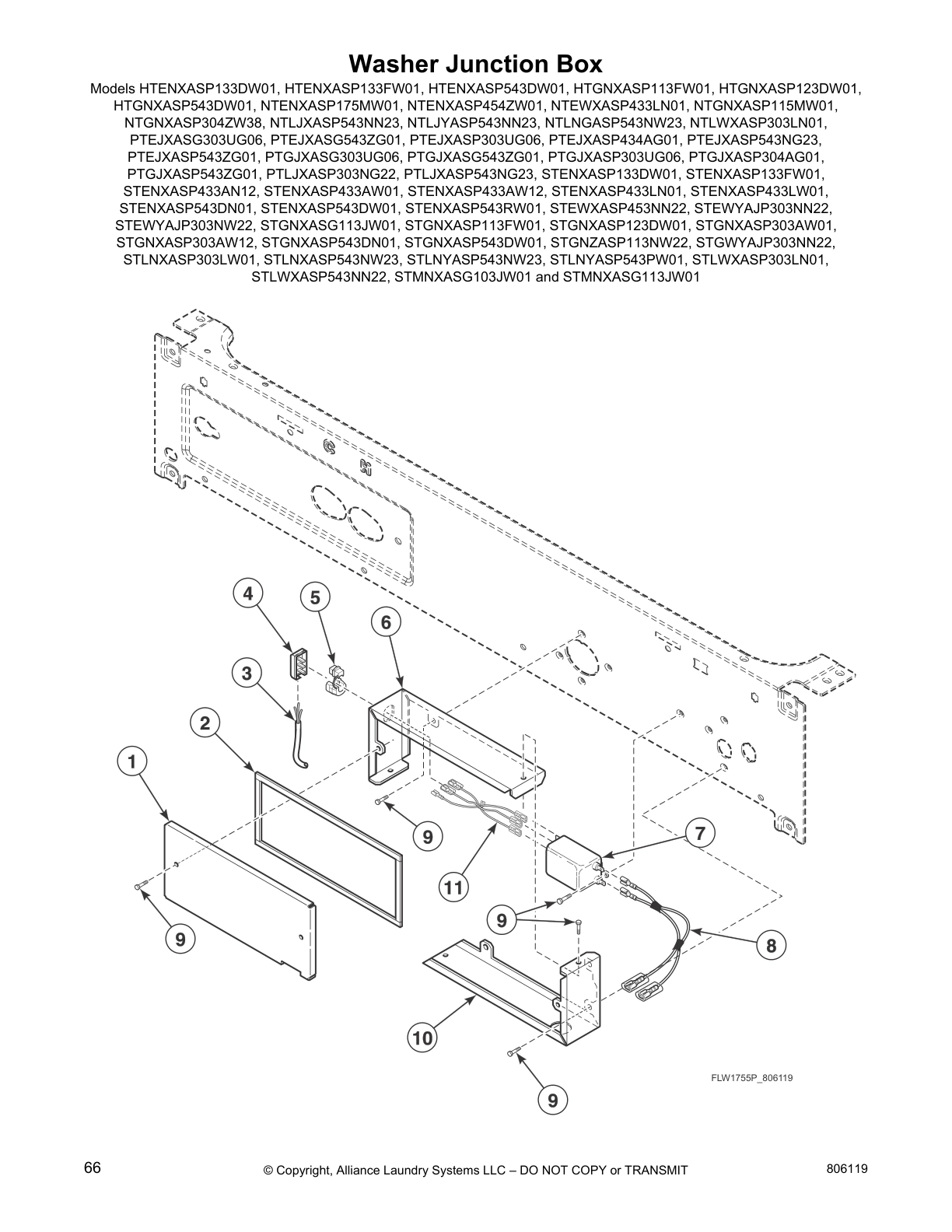 Washer Junction Box