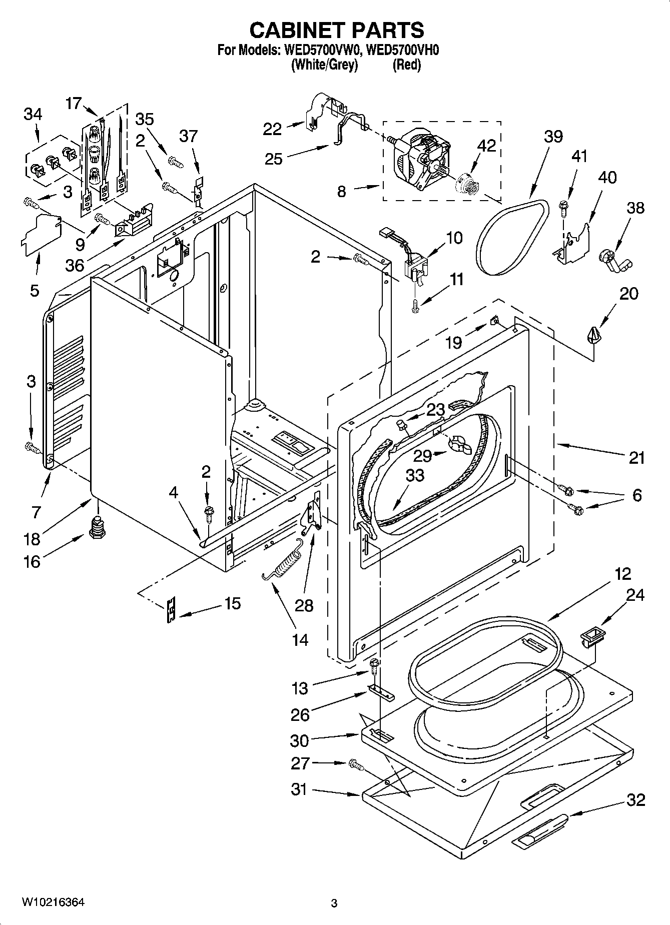 02 - CABINET PARTS