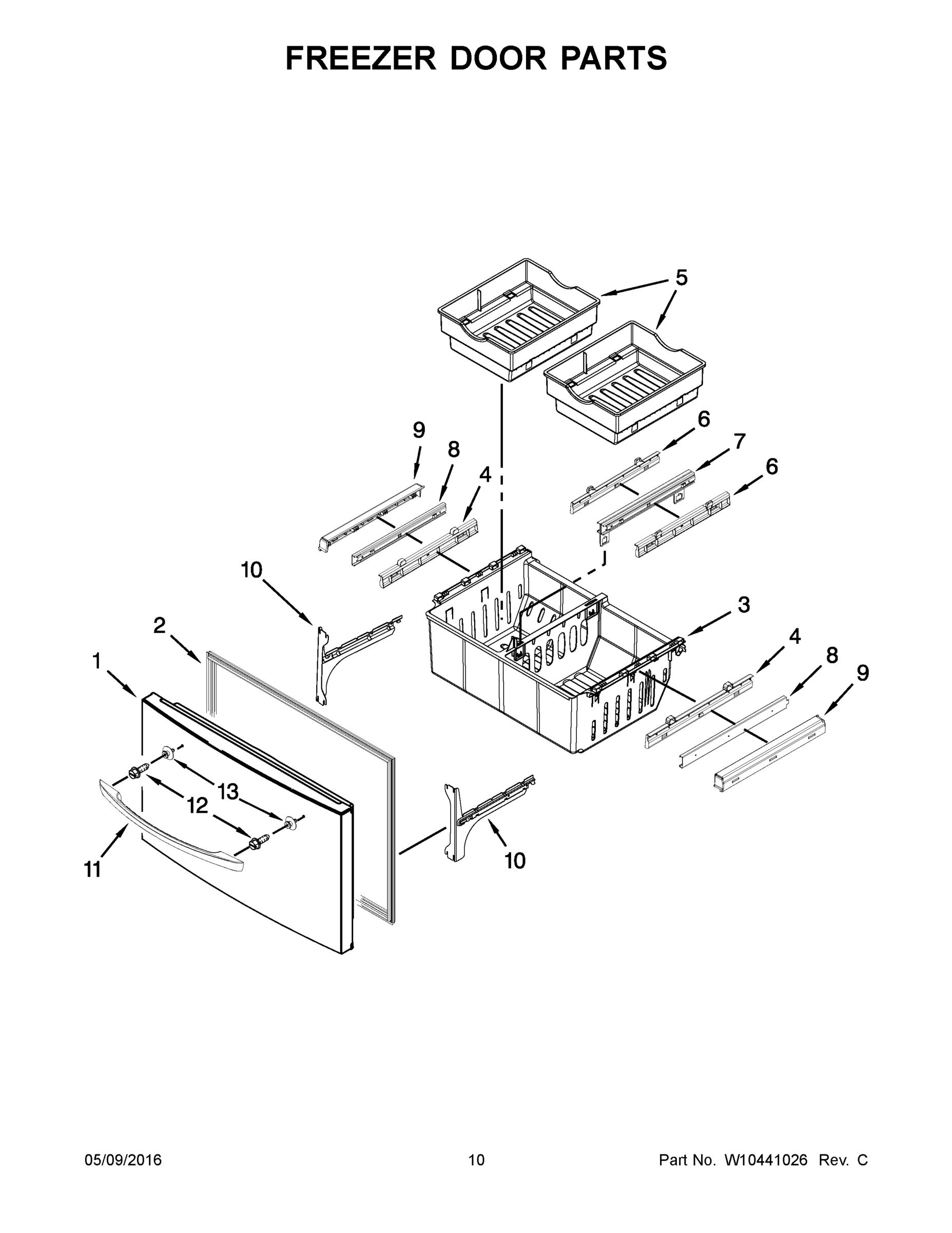 06 - FREEZER DOOR PARTS