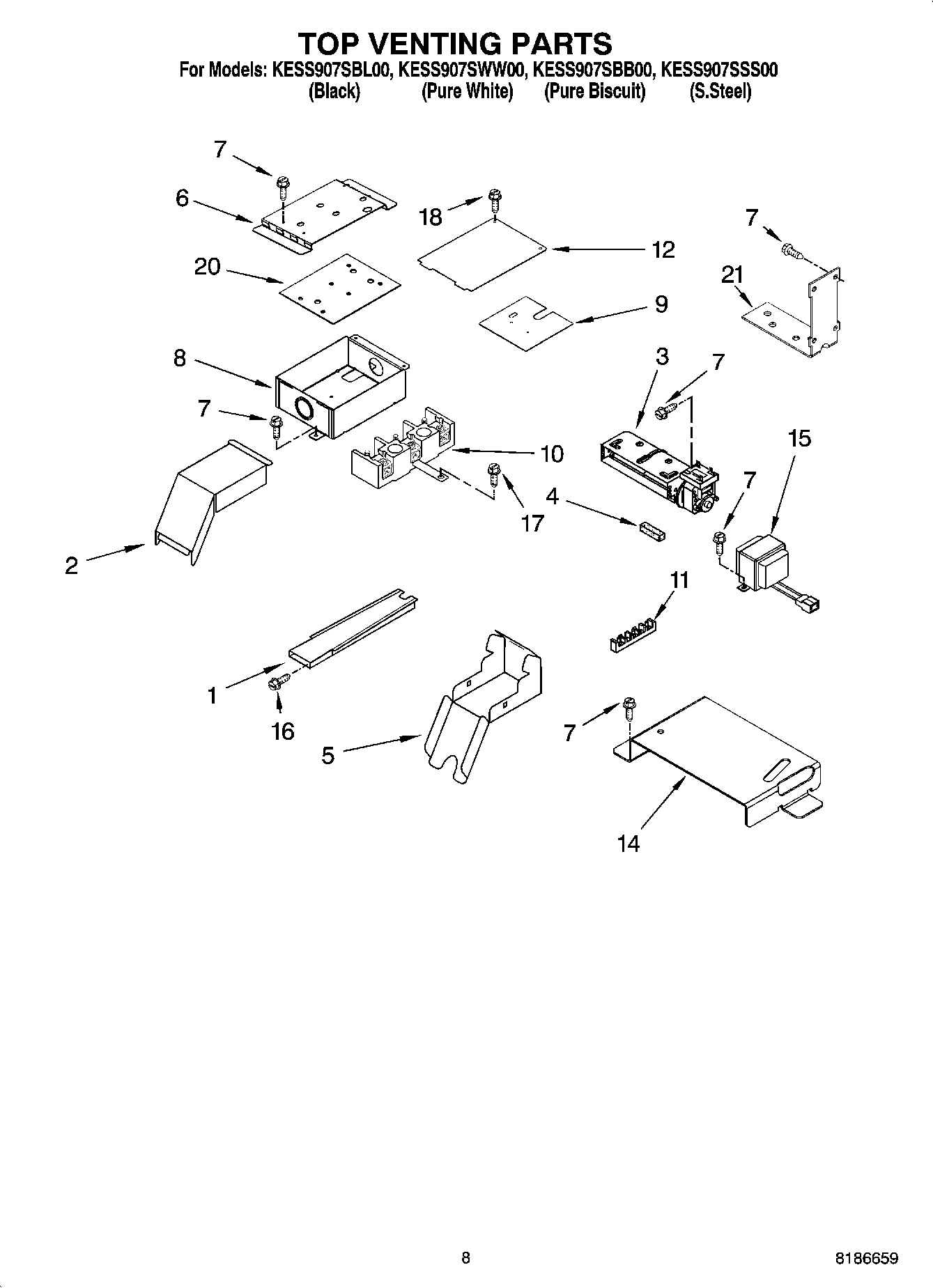 06 - TOP VENTING PARTS, OPTIONAL PARTS