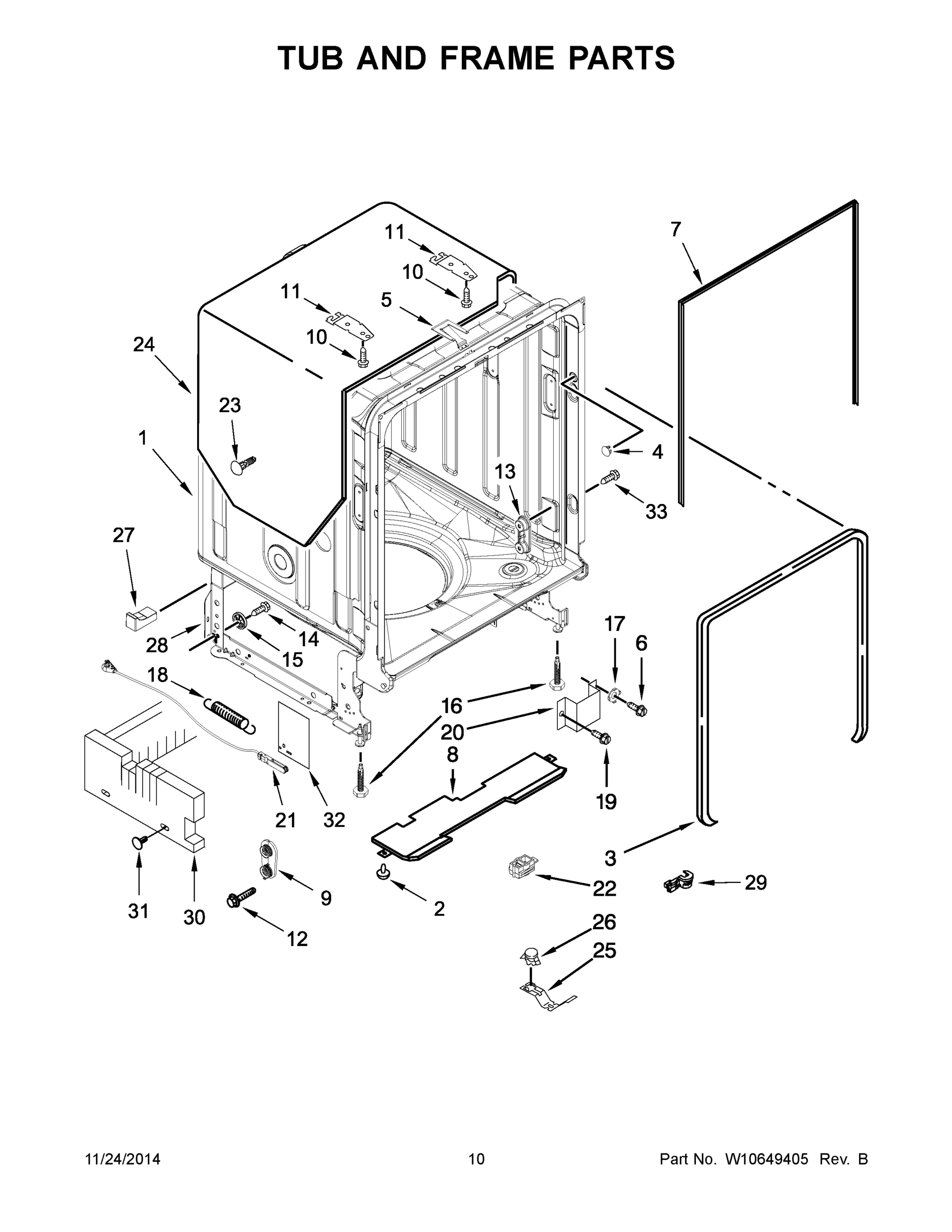 06 - TUB AND FRAME PARTS