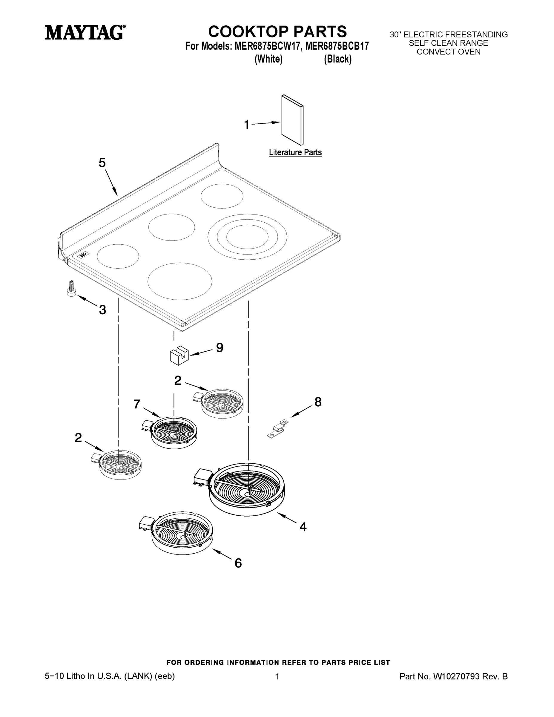 01 - COOKTOP PARTS