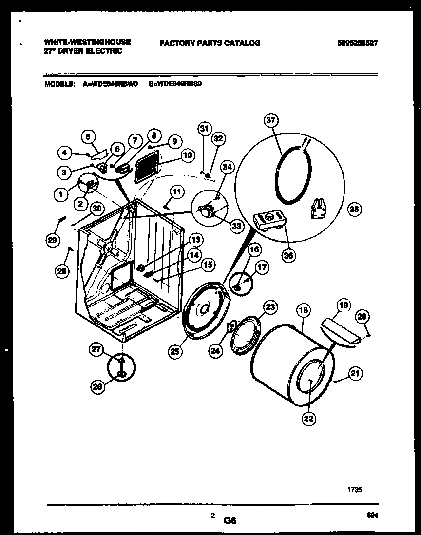 02 - CABINET AND COMPONENT PARTS