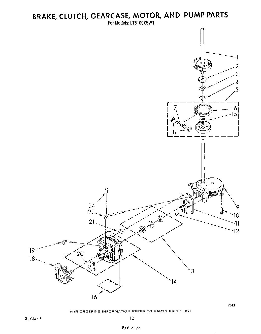 09 - BRAKE, CLUTCH, GEARCASE, MOTOR AND PUMP