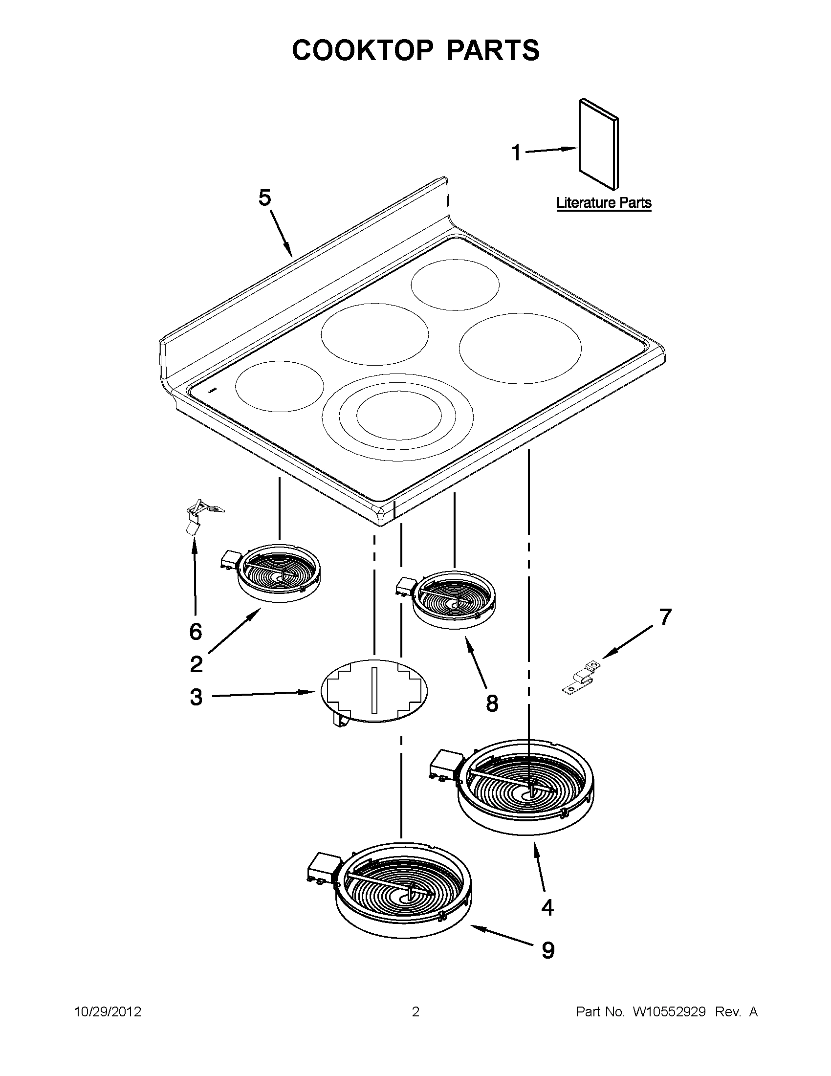 01 - COOKTOP PARTS