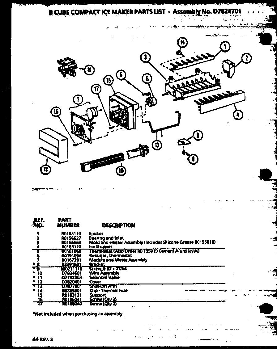 01 - 8 CUBE COMPACT ICE MAKER