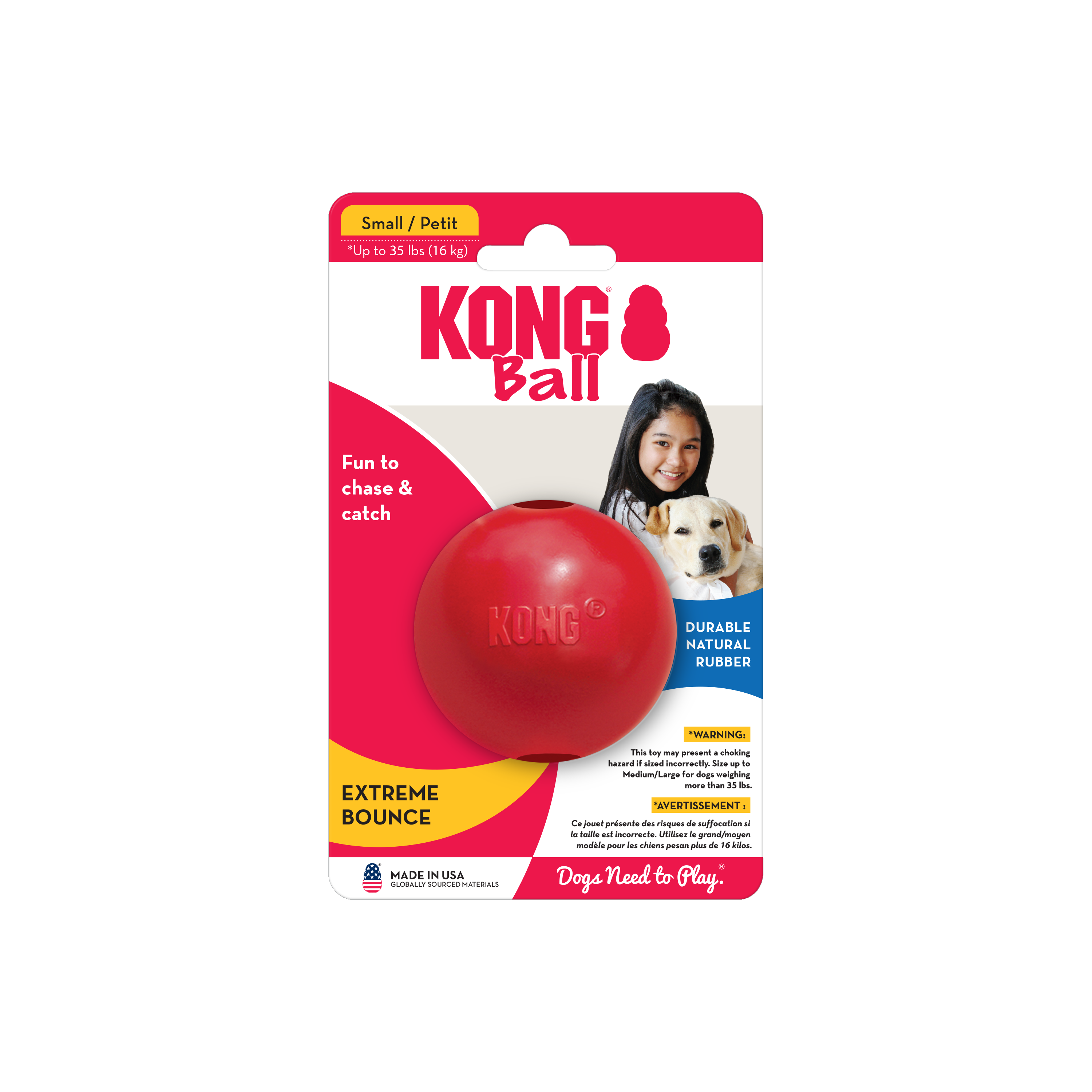 KONG Ball mit Loch onpack Produktbild