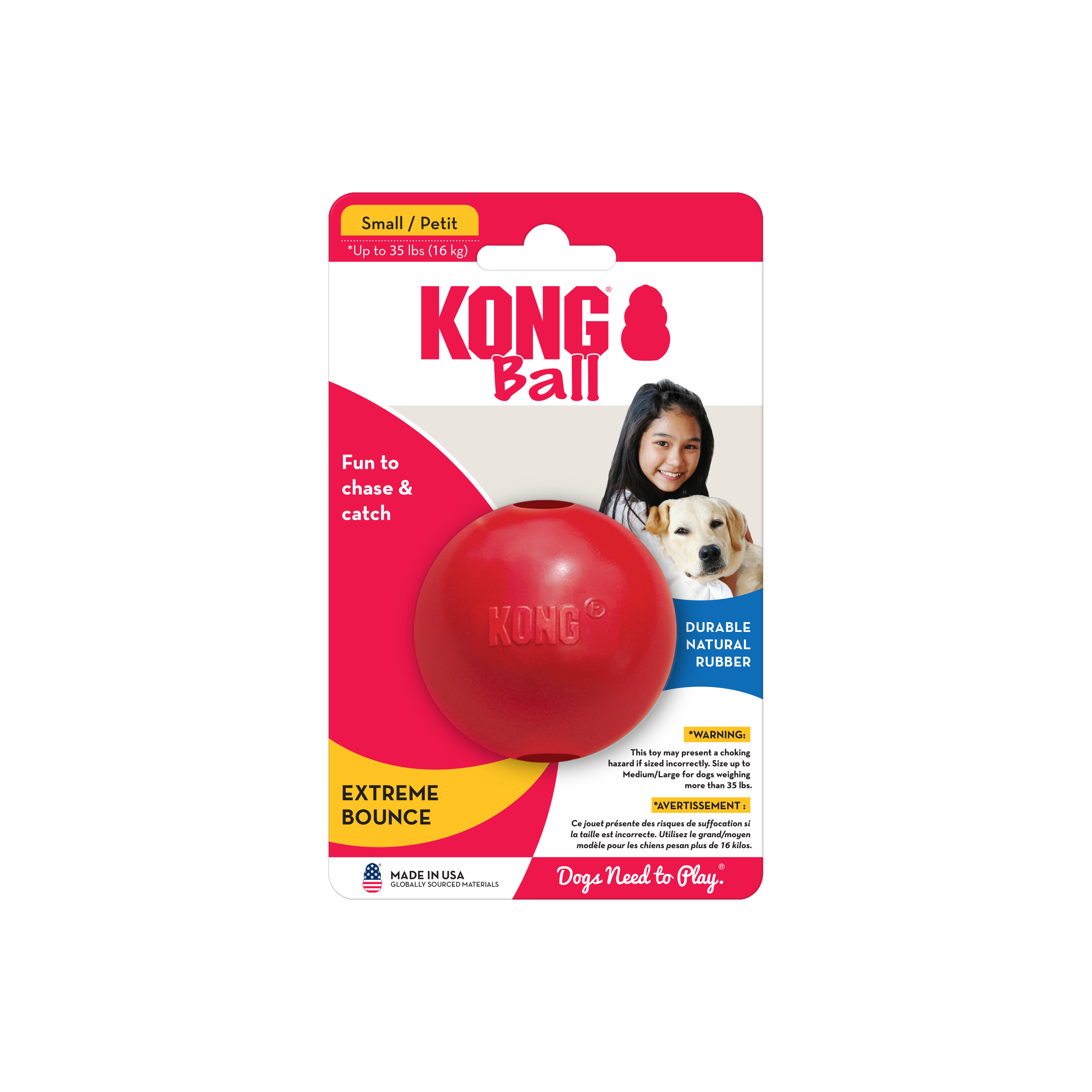 KONG Ball w/Hole onpack termékkép