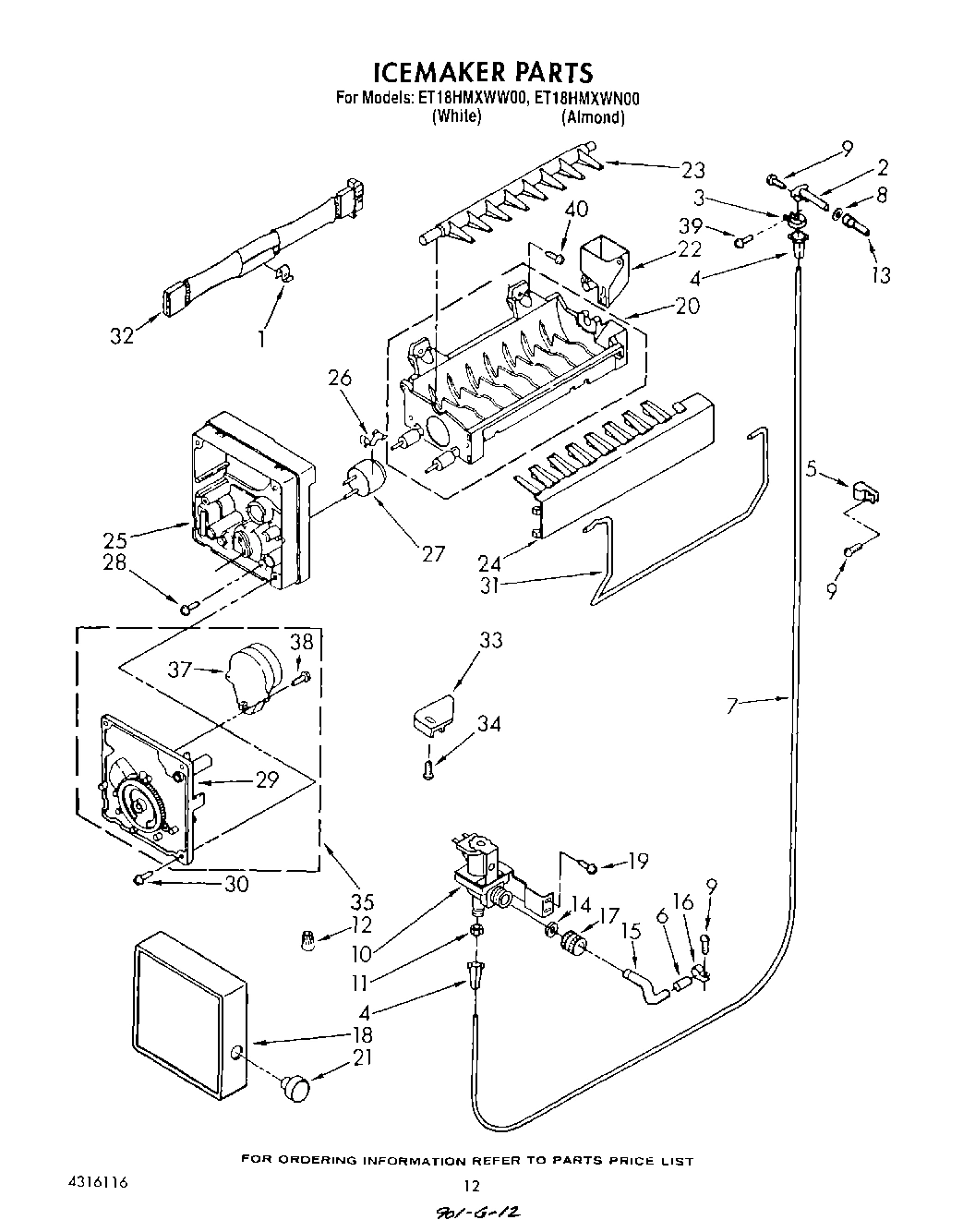 09 - ICE MAKER , LIT/OPTIONAL