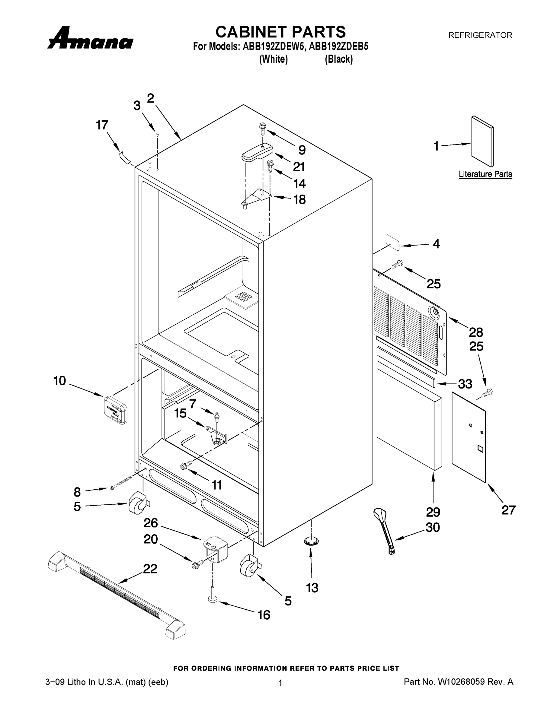 01 - CABINET PARTS