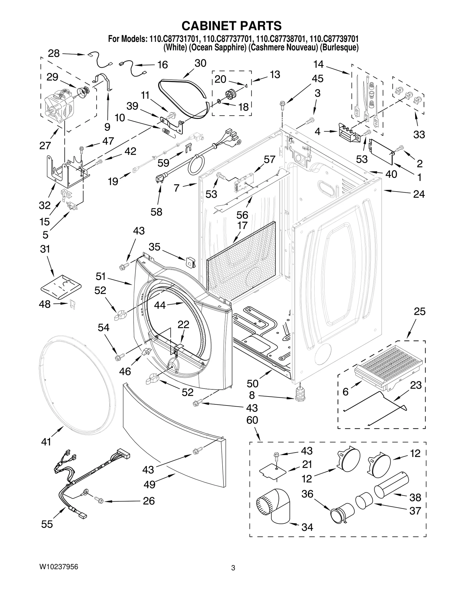 CABINET PARTS