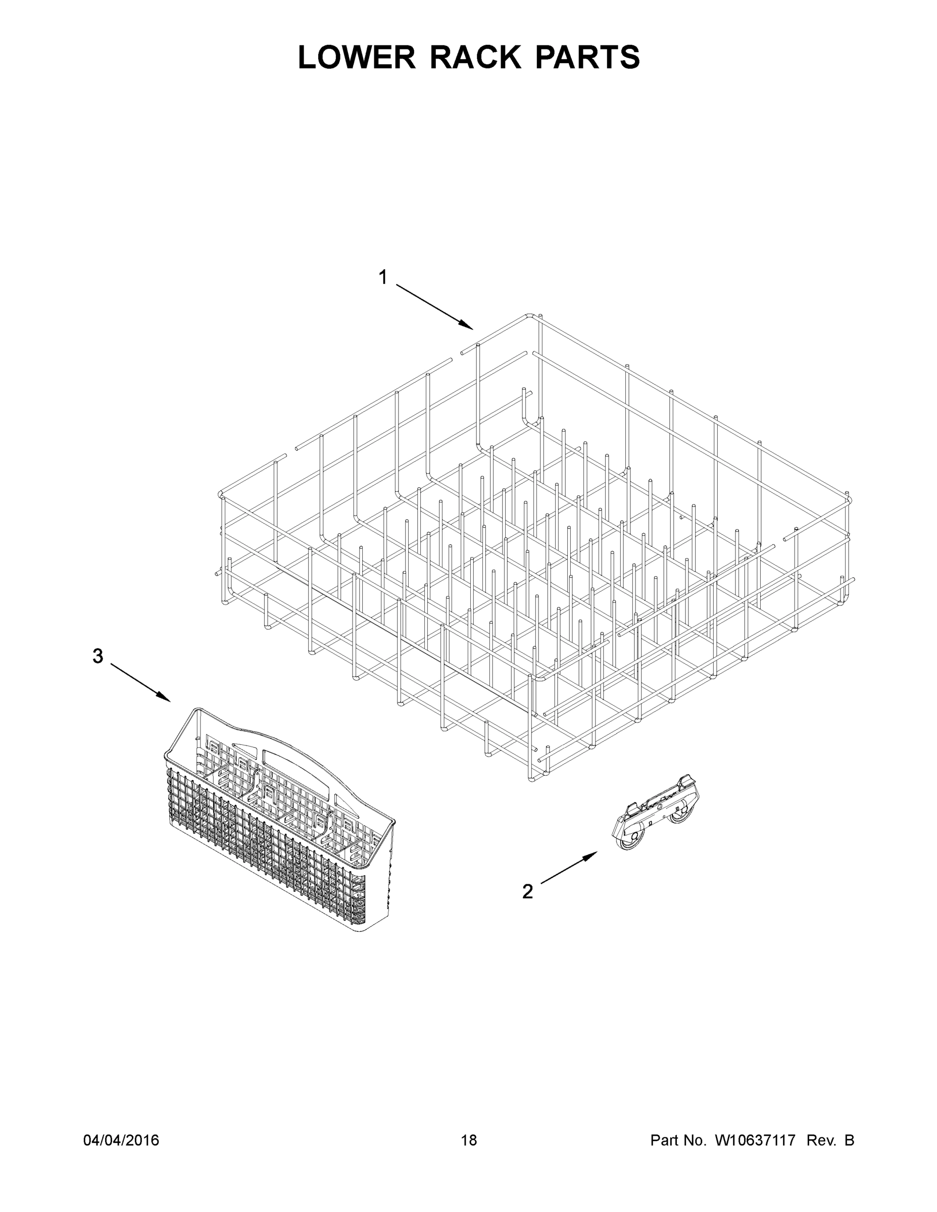 10 - LOWER RACK PARTS