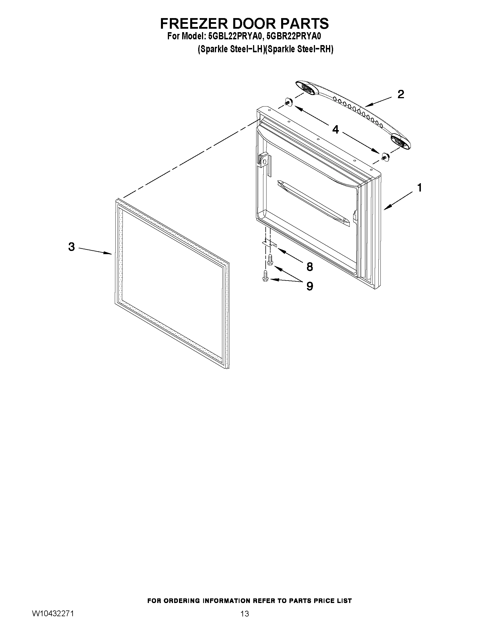 07 - FREEZER DOOR PARTS