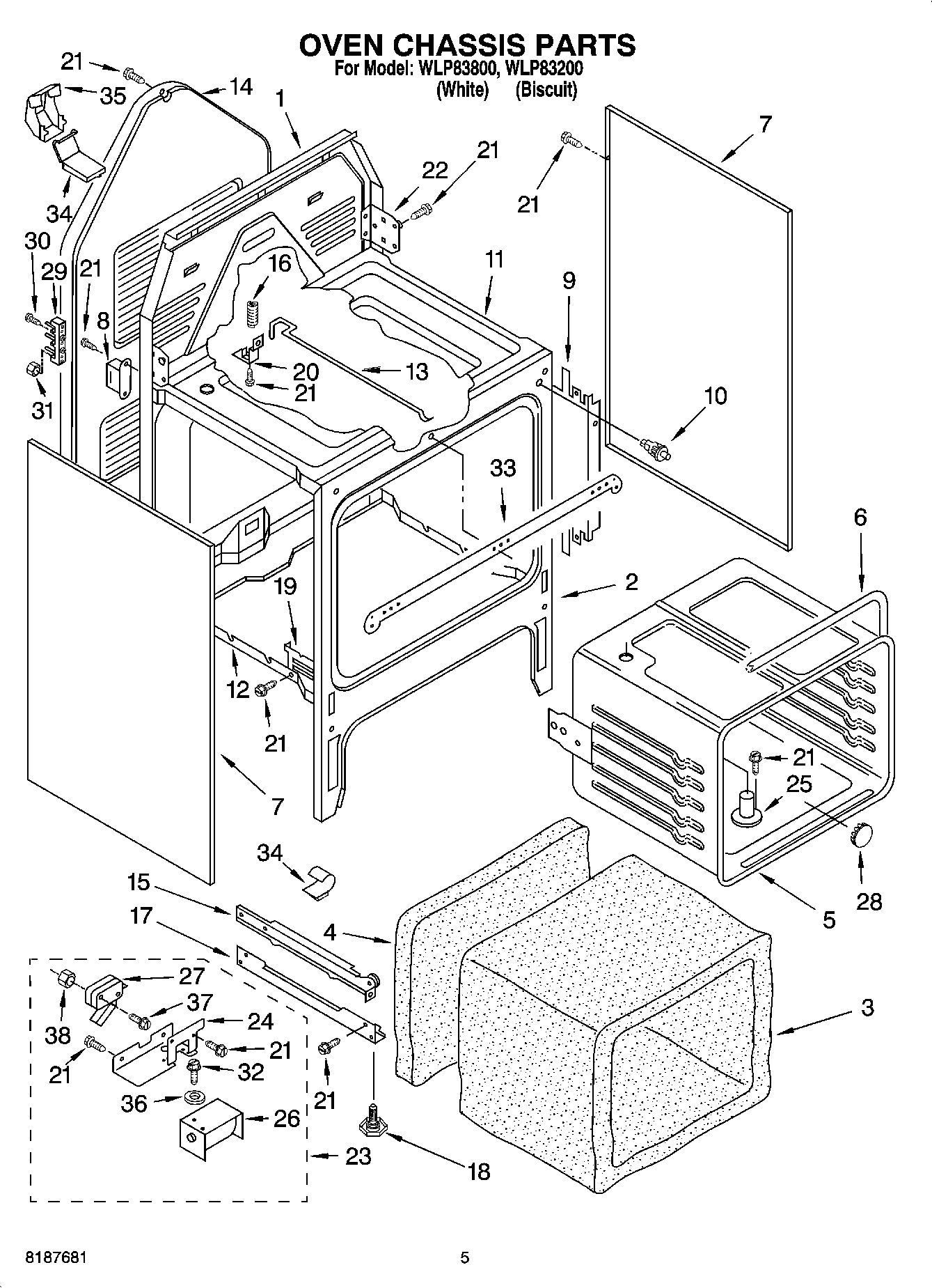 04 - OVEN CHASSIS PARTS