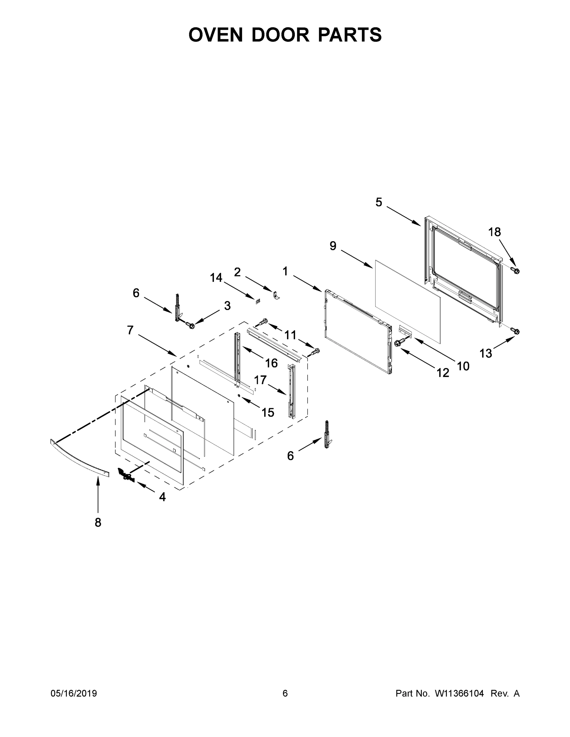 04 - OVEN DOOR PARTS
