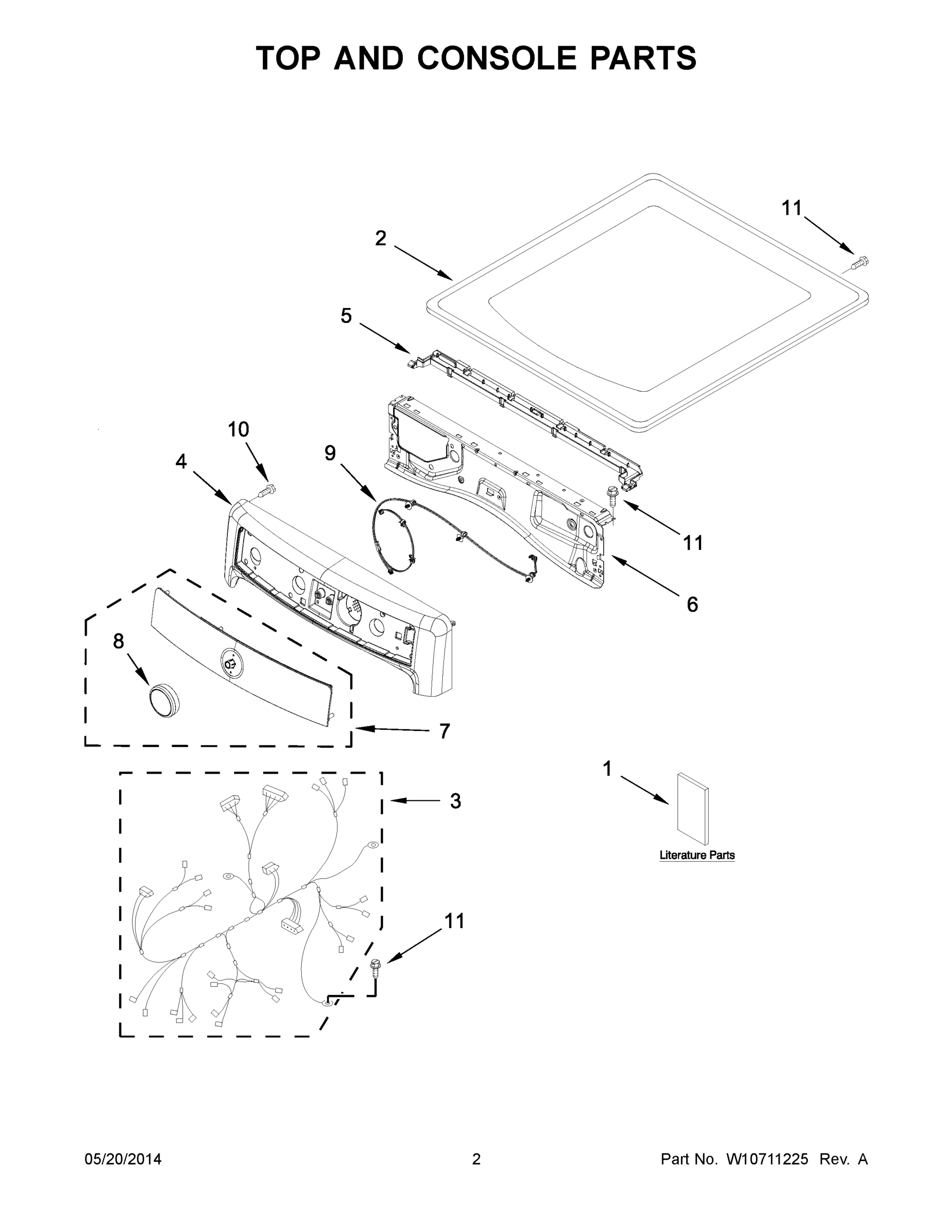 02 - TOP AND CONSOLE PARTS
