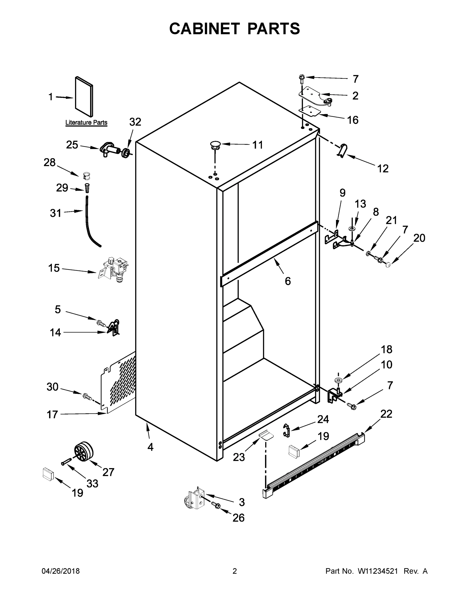 02 - CABINET PARTS