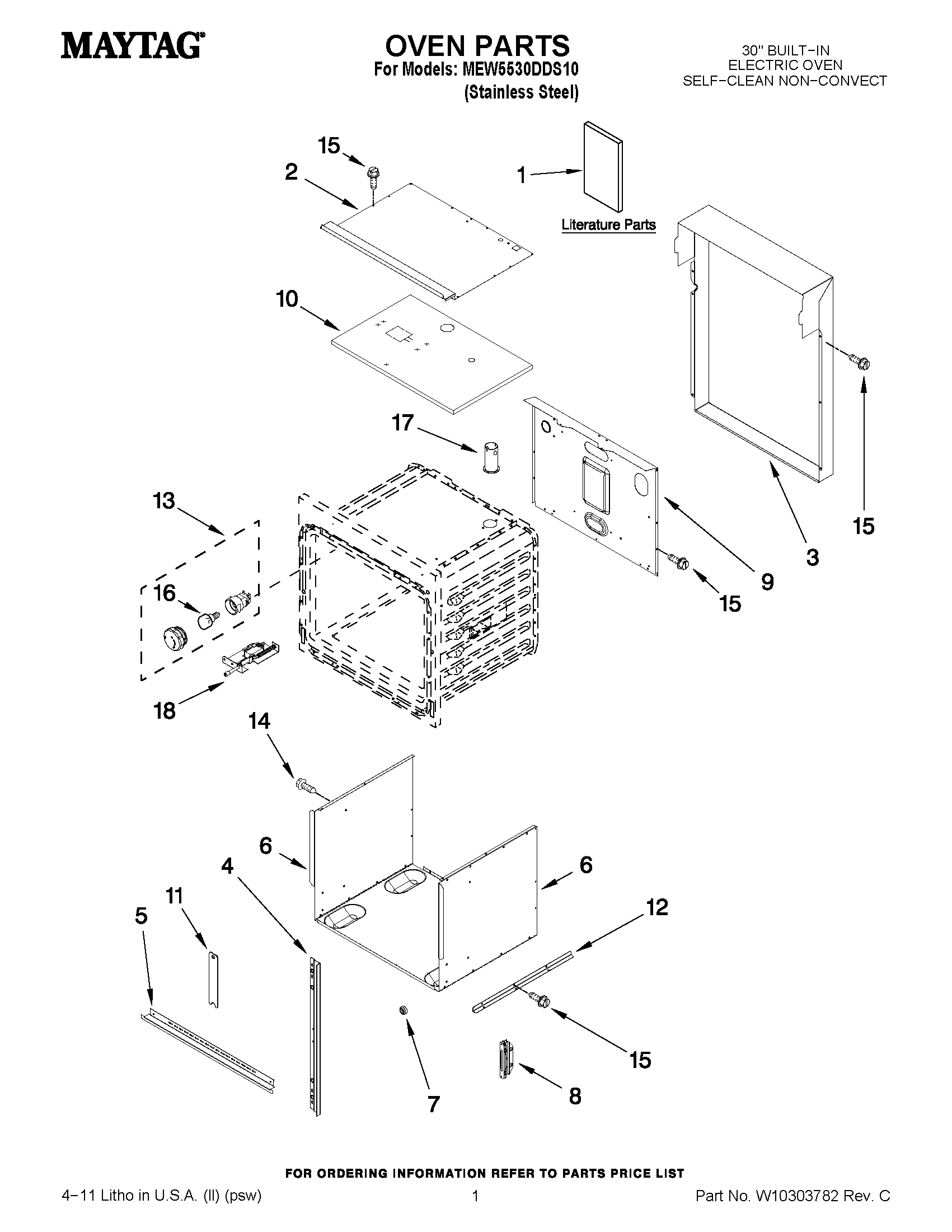 01 - OVEN PARTS
