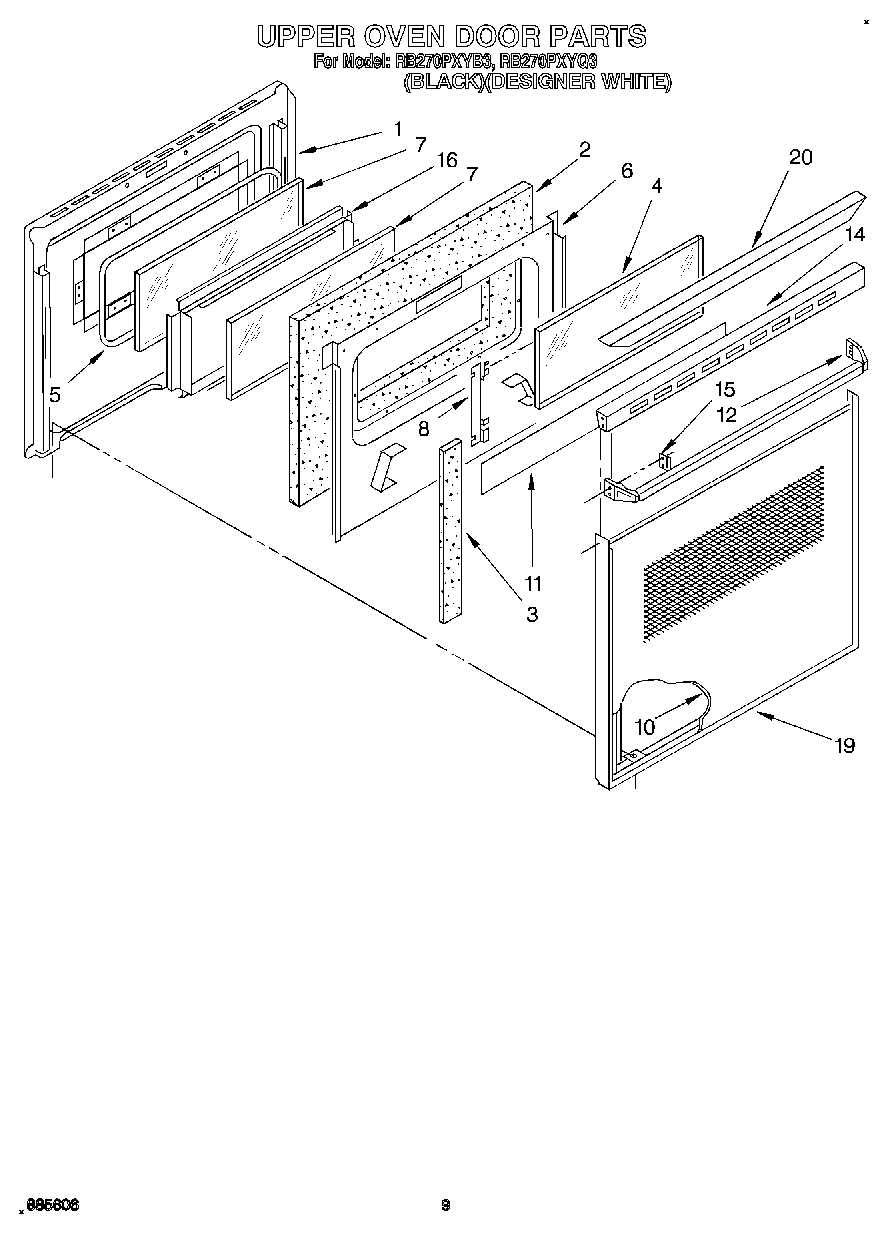 05 - UPPER OVEN DOOR