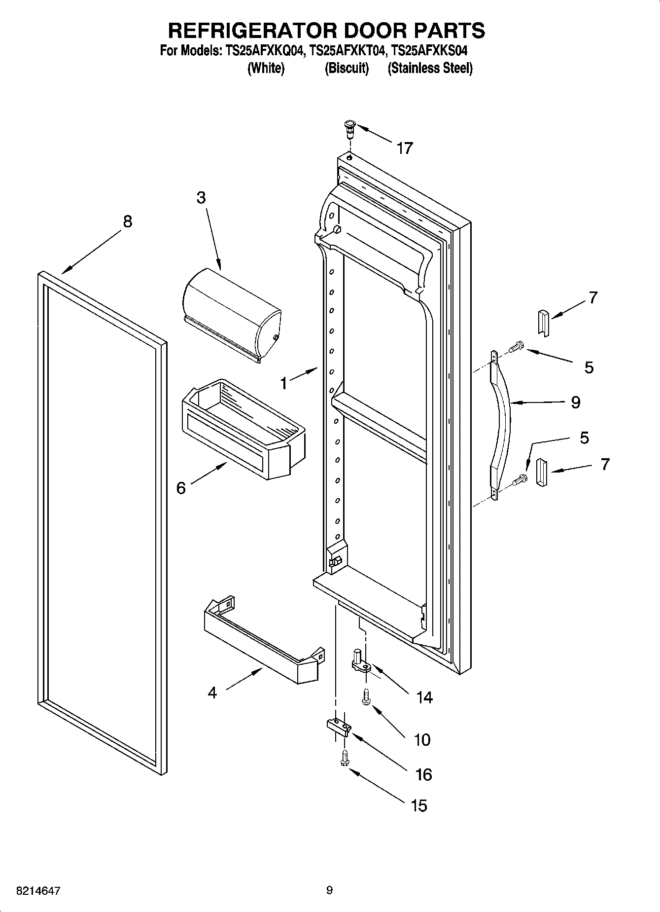 06 - REFRIGERATOR DOOR PARTS