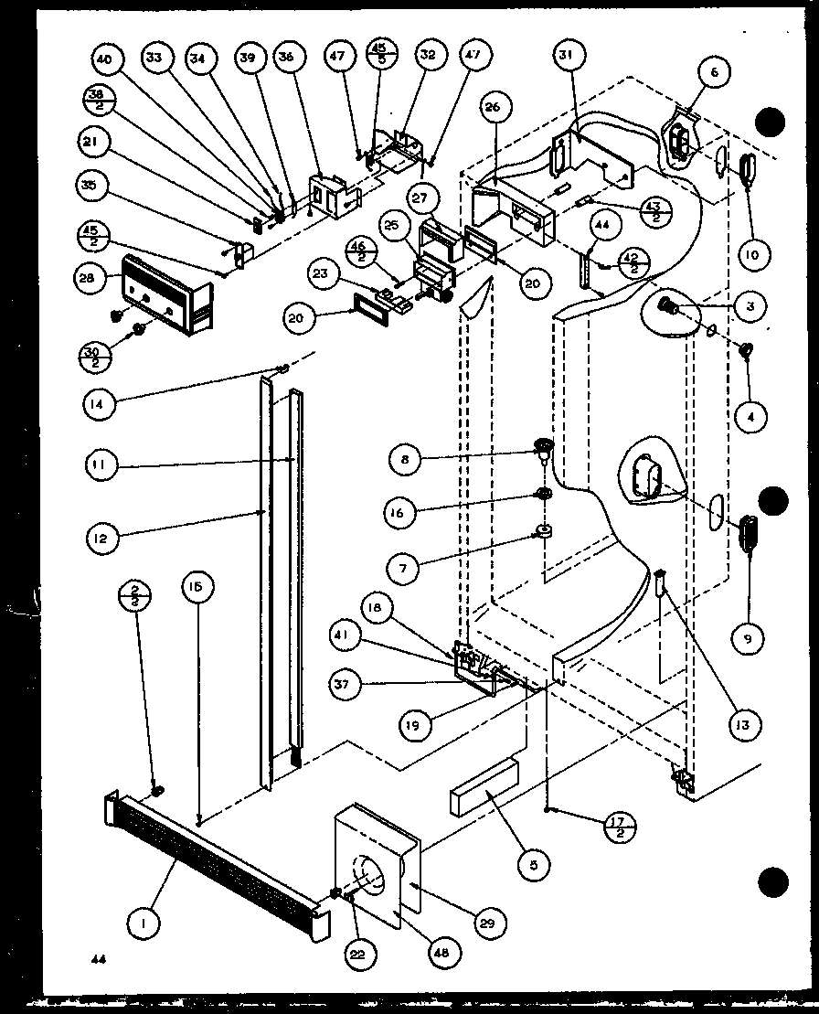 14 - REF/FZ CONTROLS AND CABINET PART