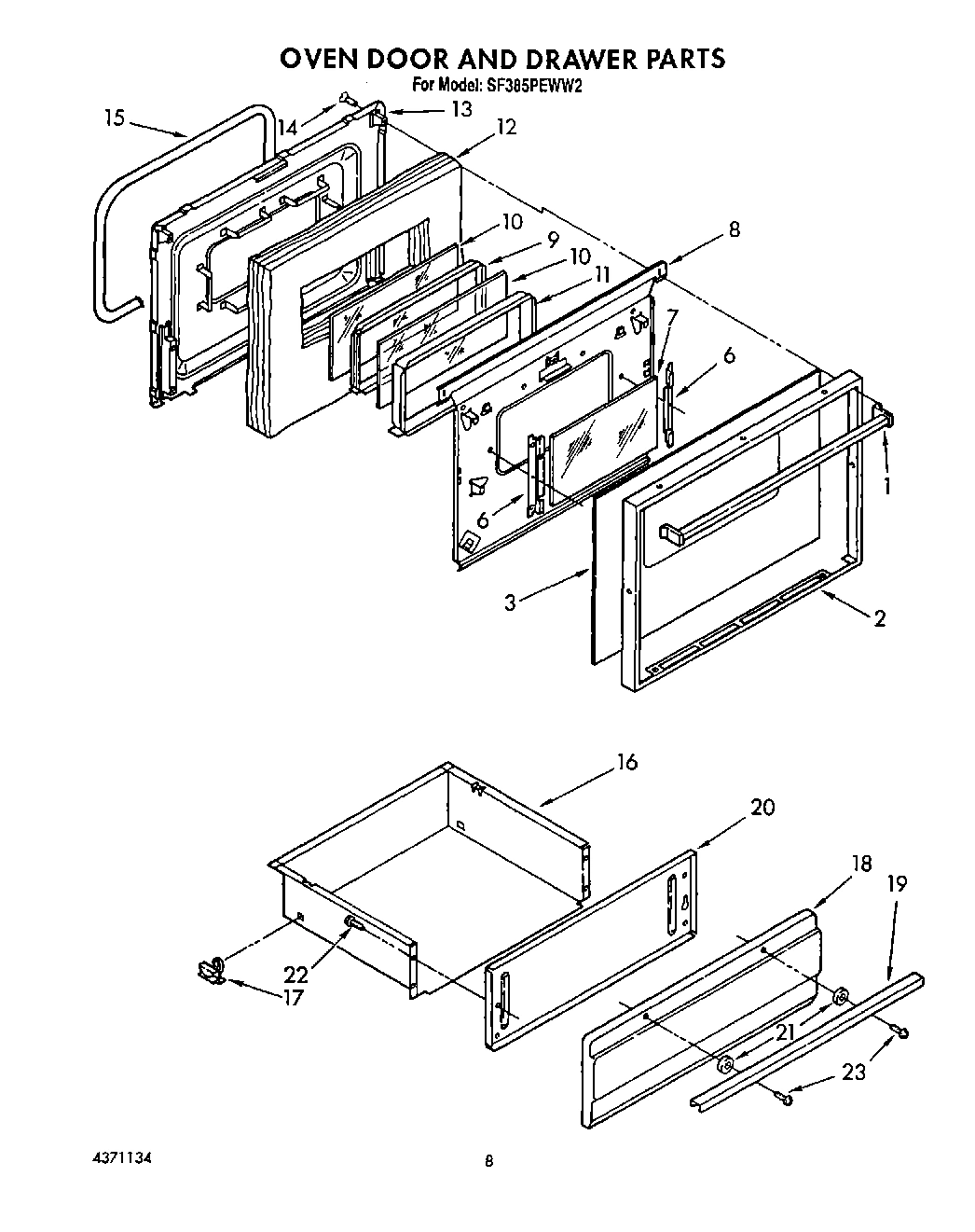 08 - OVEN DOOR AND DRAWER